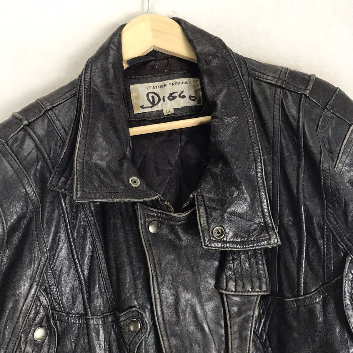 Genuine Leather × Japanese Brand Cowhide Issey Miyake Inspired Oversize Leather Jacket Size US L / EU 52-54 / 3 - 12 Thumbnail