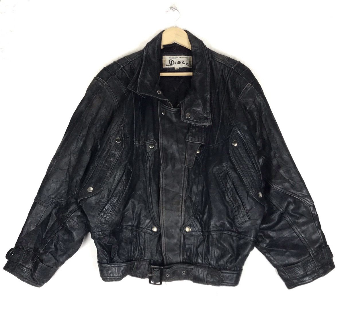 Genuine Leather × Japanese Brand Cowhide Issey Miyake Inspired Oversize Leather Jacket Size US L / EU 52-54 / 3 - 2 Thumbnail