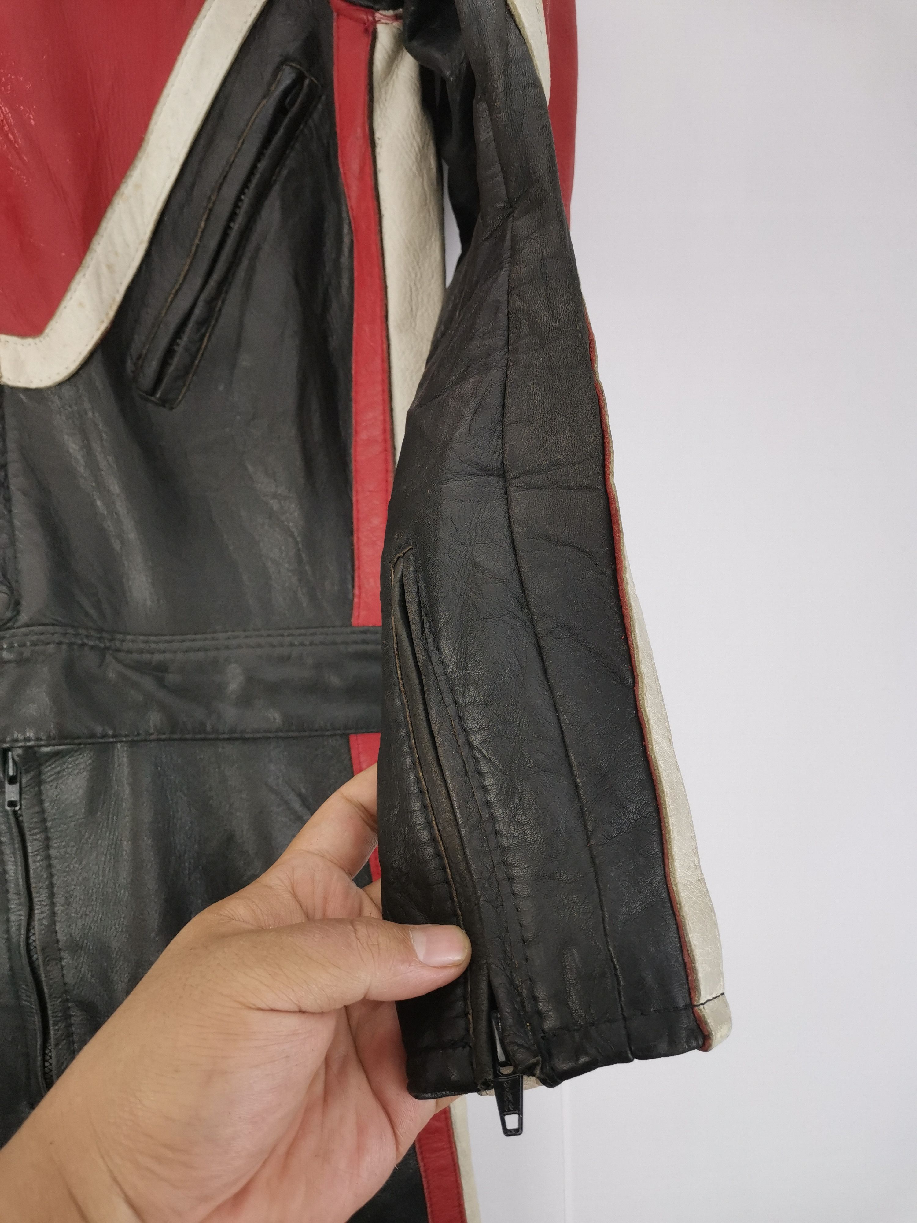 Indian Motorcycle Vintage 80s Racing Motorcycle Suit Leather Jacket Moto Plus Size US M / EU 48-50 / 2 - 5 Thumbnail