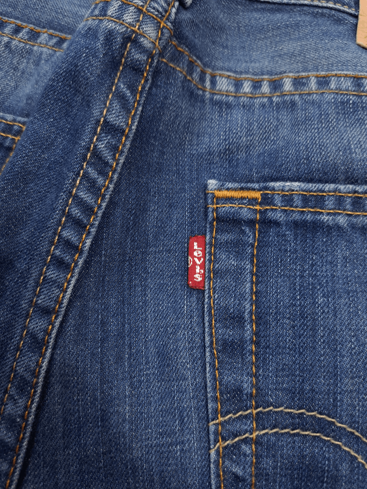 Levi's × Levi's Vintage Clothing × Vintage 💎 Vintage Levi's 506 33/32 Washed Blue Navy Straight Jeans Size US 33 - 6 Thumbnail