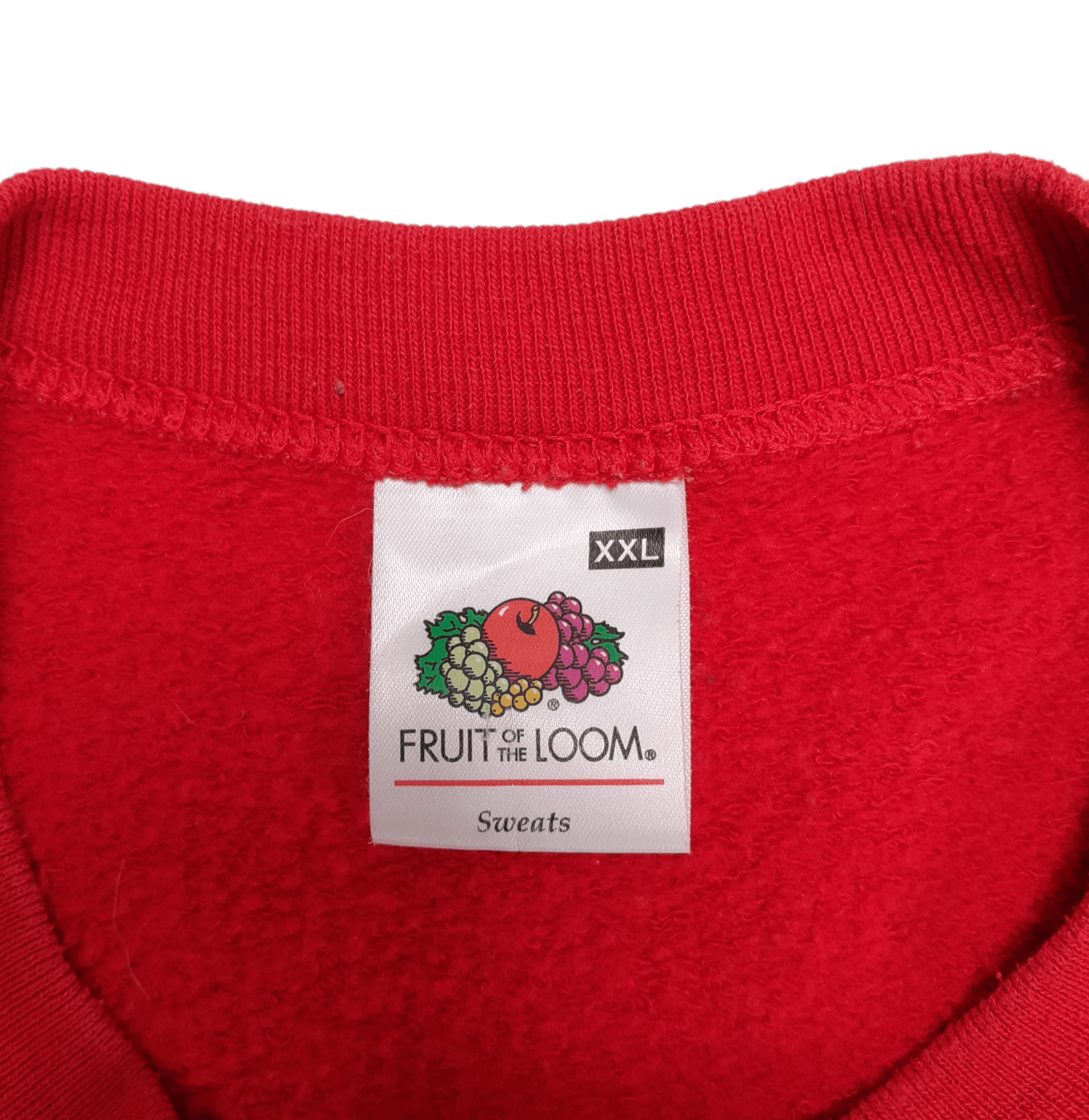 Fruit Of The Loom × Vintage 90's FOTL Vintage Blank Basic Red Crewneck Sweatshirt XXL Size US XXL / EU 58 / 5 - 4 Thumbnail