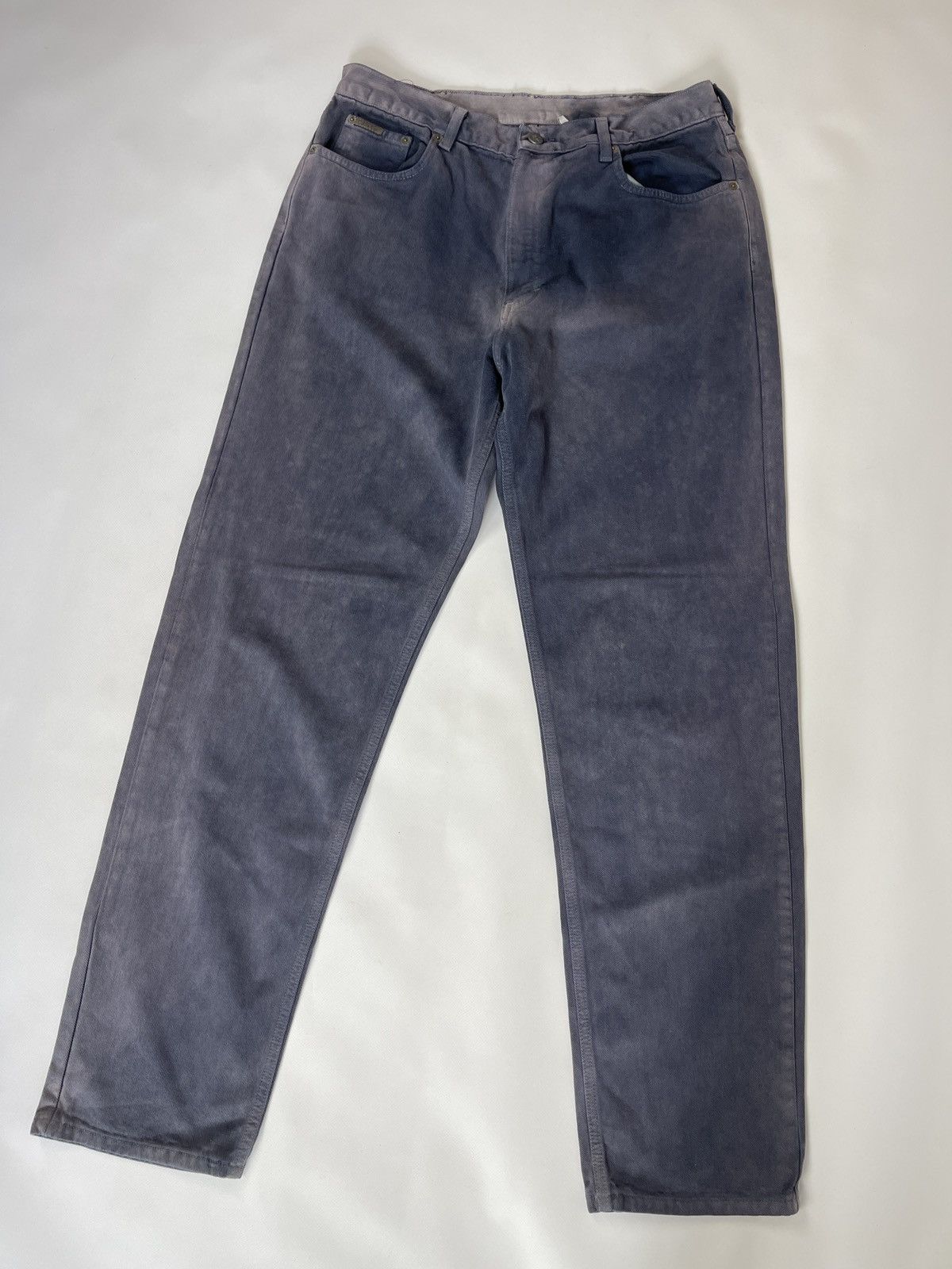 Calvin Klein Calvin Klein fabric washed blue tie-dye made in USA jeans Size US 36 / EU 52 - 4 Thumbnail