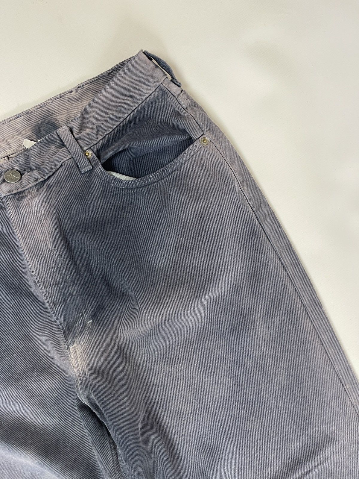 Calvin Klein Calvin Klein fabric washed blue tie-dye made in USA jeans Size US 36 / EU 52 - 9 Thumbnail
