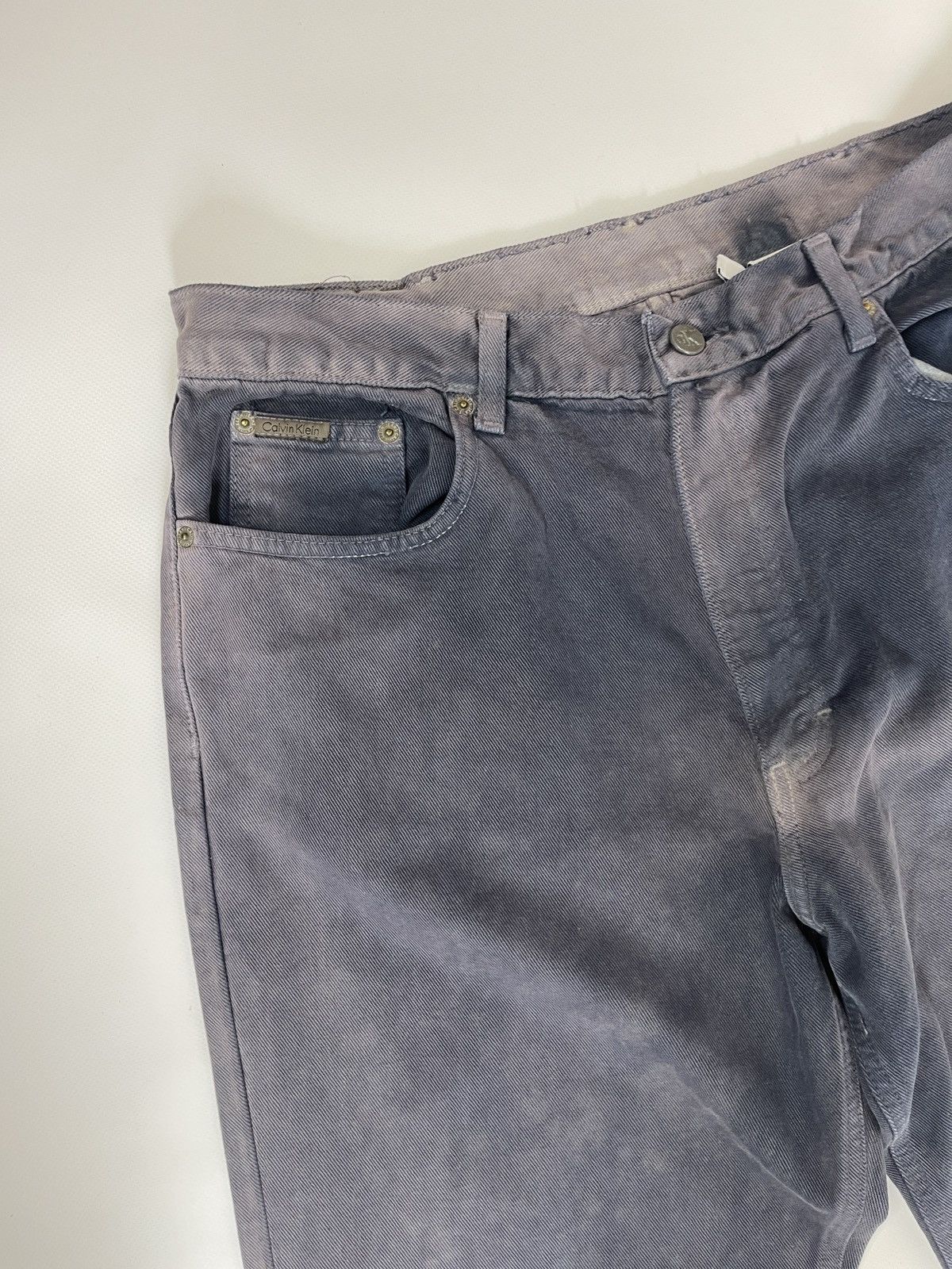 Calvin Klein Calvin Klein fabric washed blue tie-dye made in USA jeans Size US 36 / EU 52 - 8 Thumbnail