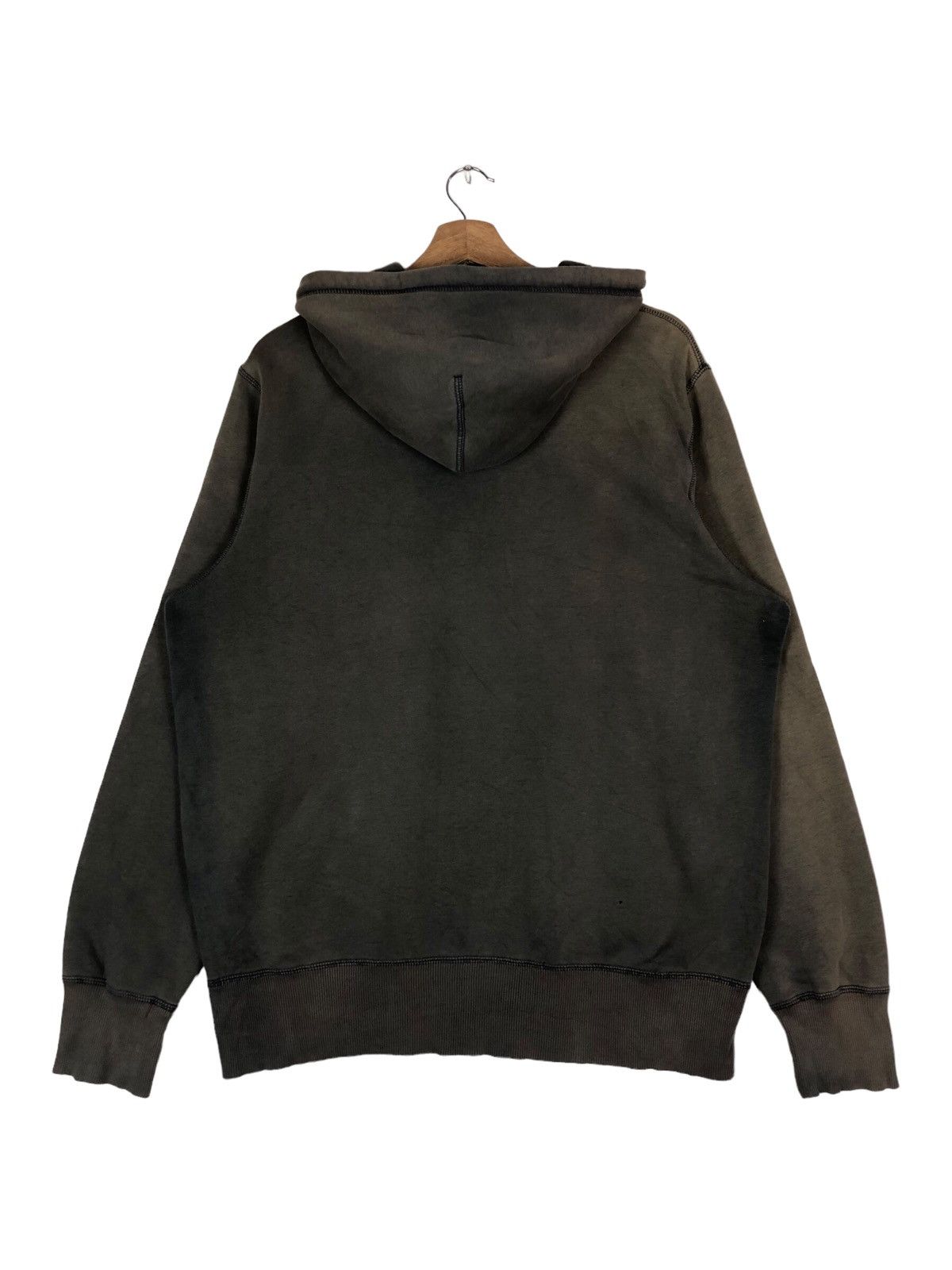 Nike Nike Centre Logo Moss Travis Scott Style Trashed Hoodie Size US L / EU 52-54 / 3 - 5 Thumbnail