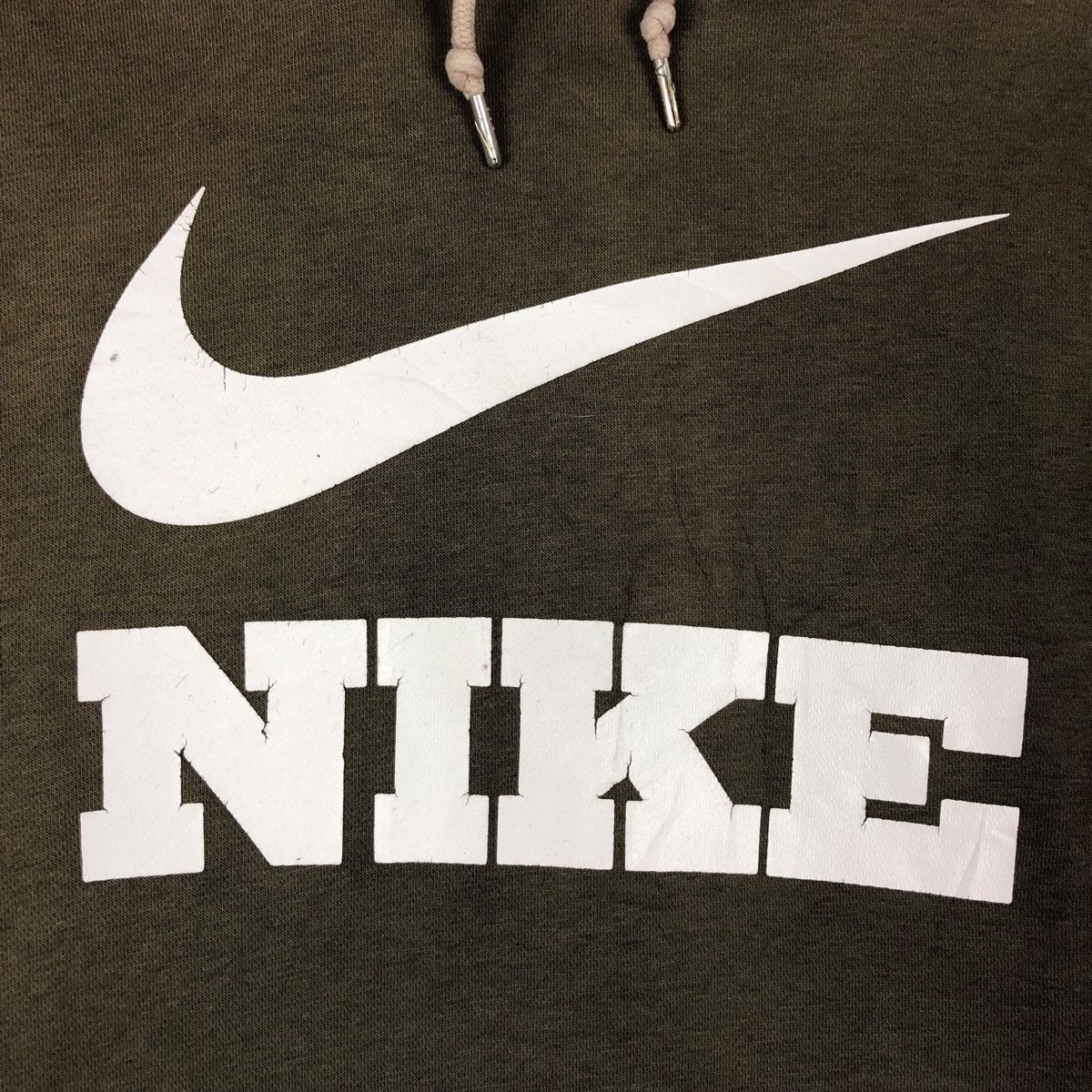 Nike Nike Centre Logo Moss Travis Scott Style Trashed Hoodie Size US L / EU 52-54 / 3 - 6 Thumbnail