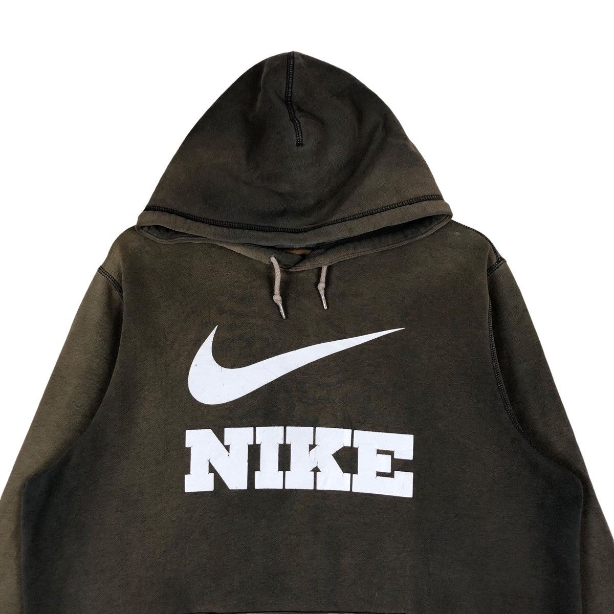 Nike Nike Centre Logo Moss Travis Scott Style Trashed Hoodie Size US L / EU 52-54 / 3 - 2 Thumbnail