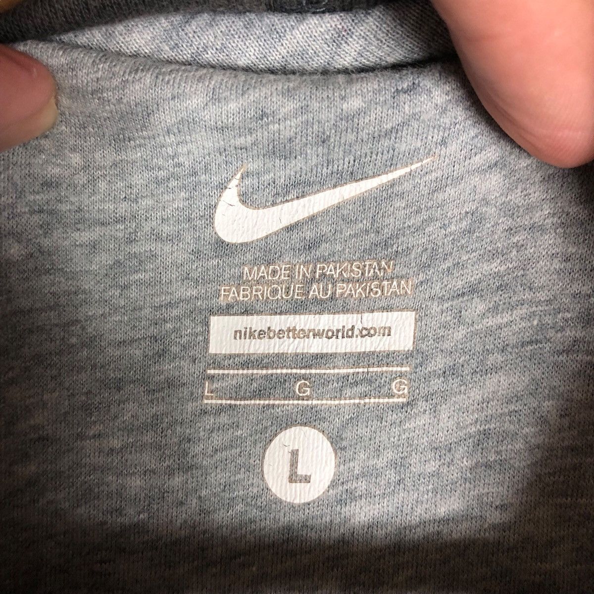 Nike Nike Centre Logo Moss Travis Scott Style Trashed Hoodie Size US L / EU 52-54 / 3 - 7 Thumbnail