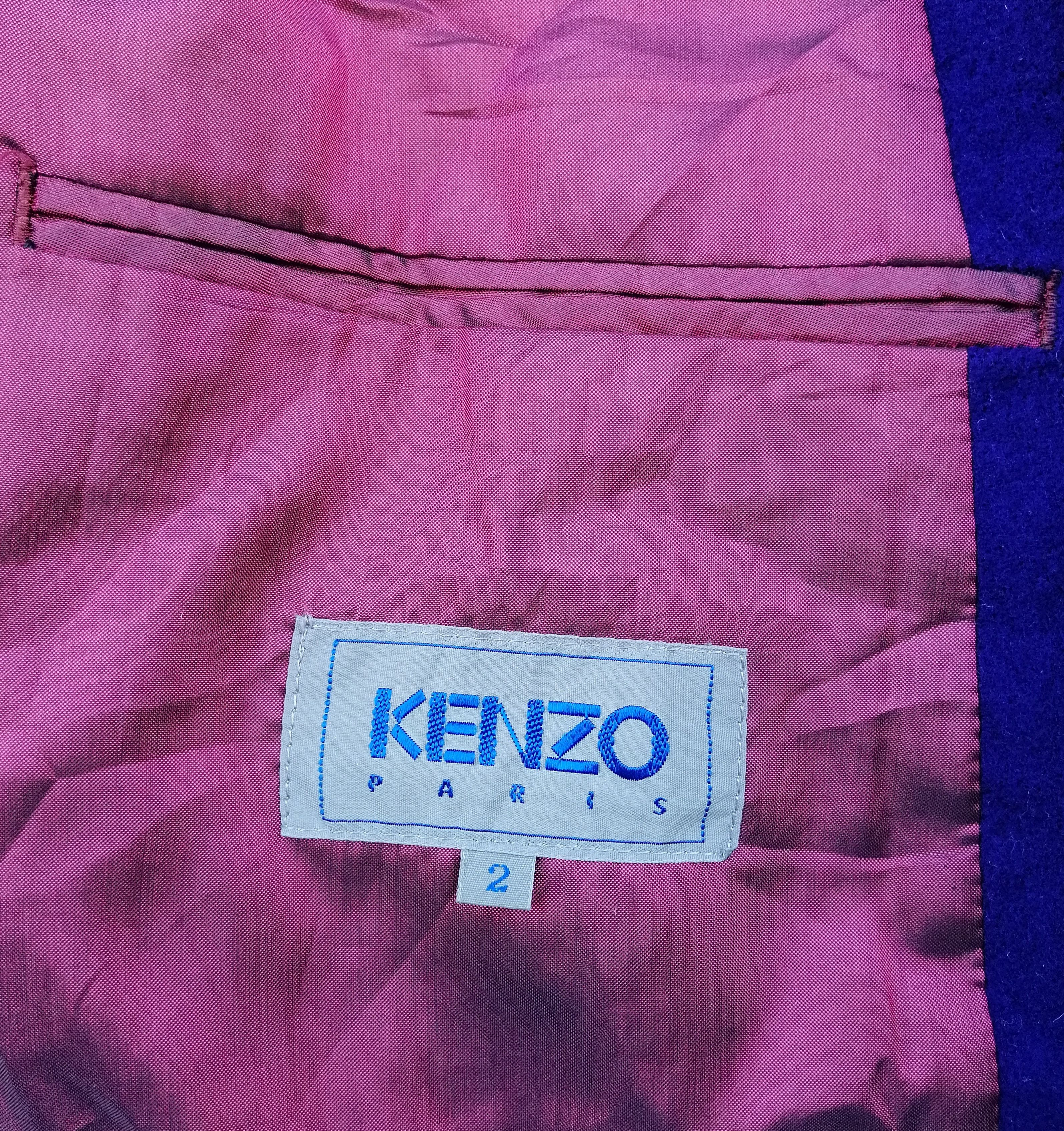 Kenzo Vintage KENZO Paris Coat Blazer Jacket Size US S / EU 44-46 / 1 - 19 Thumbnail