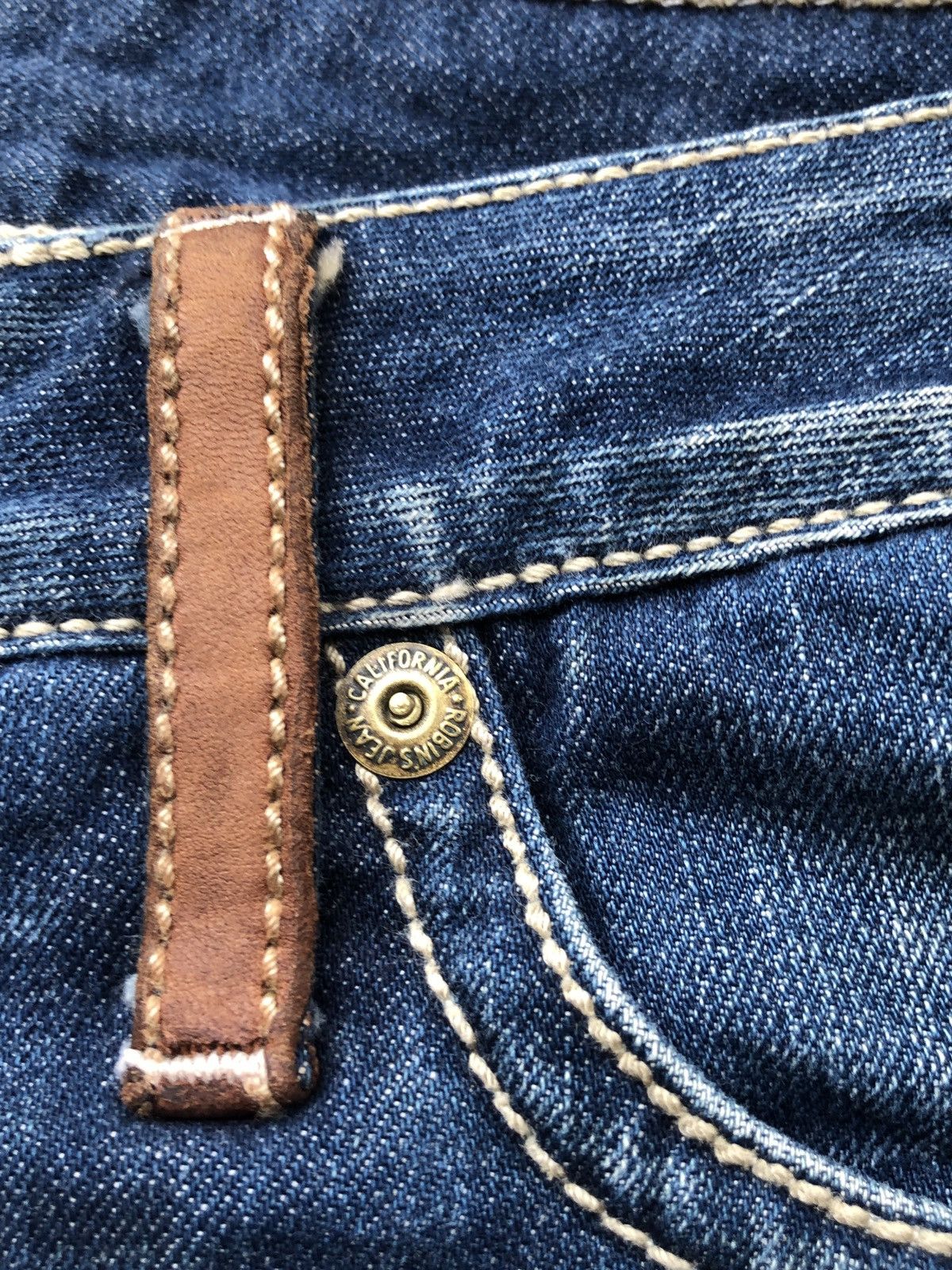 Robins Jeans ROBIN JEANS SWAROSKI DENIM JEANS FLARED Size US 35 - 8 Thumbnail