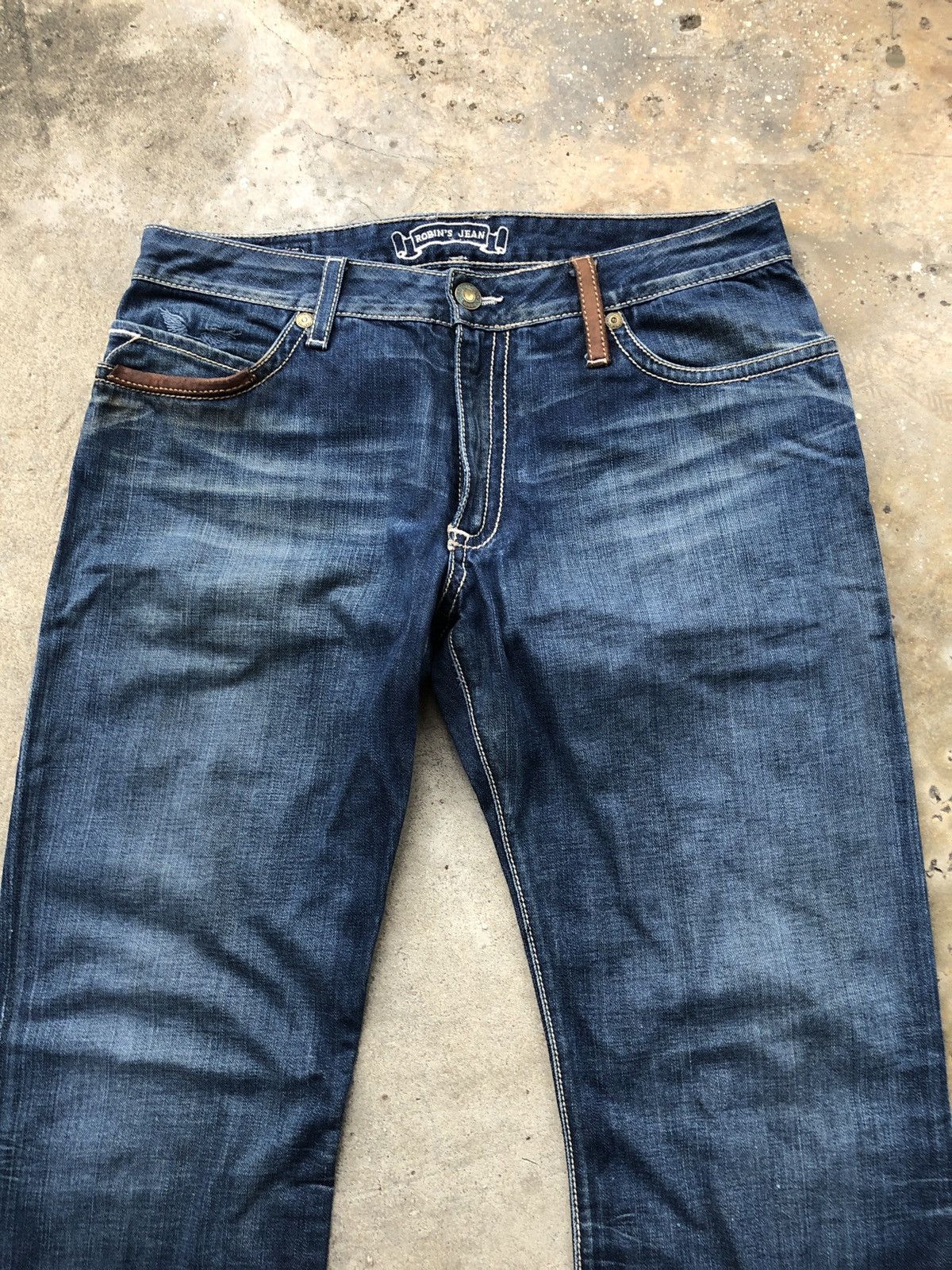 Robins Jeans ROBIN JEANS SWAROSKI DENIM JEANS FLARED Size US 35 - 5 Thumbnail