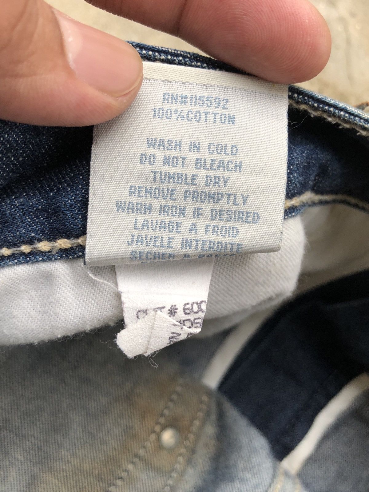 Robins Jeans ROBIN JEANS SWAROSKI DENIM JEANS FLARED Size US 35 - 24 Thumbnail