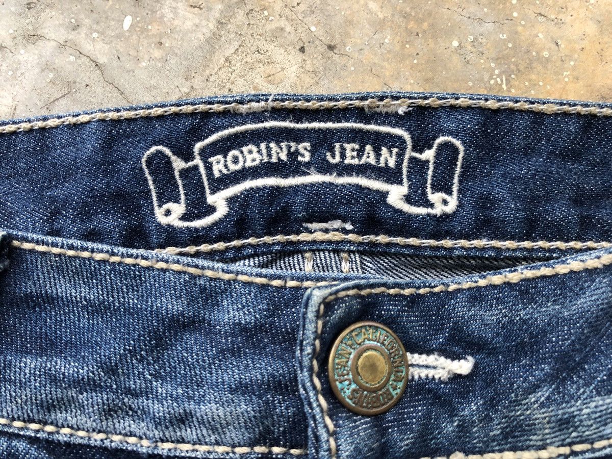 Robins Jeans ROBIN JEANS SWAROSKI DENIM JEANS FLARED Size US 35 - 11 Thumbnail