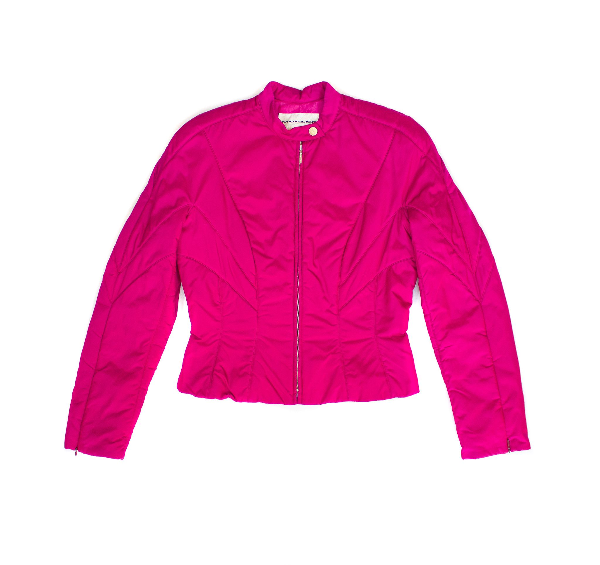image of Thierry Mugler Jacket A/w 1992 Cropped in Pink, Women's (Size Medium)