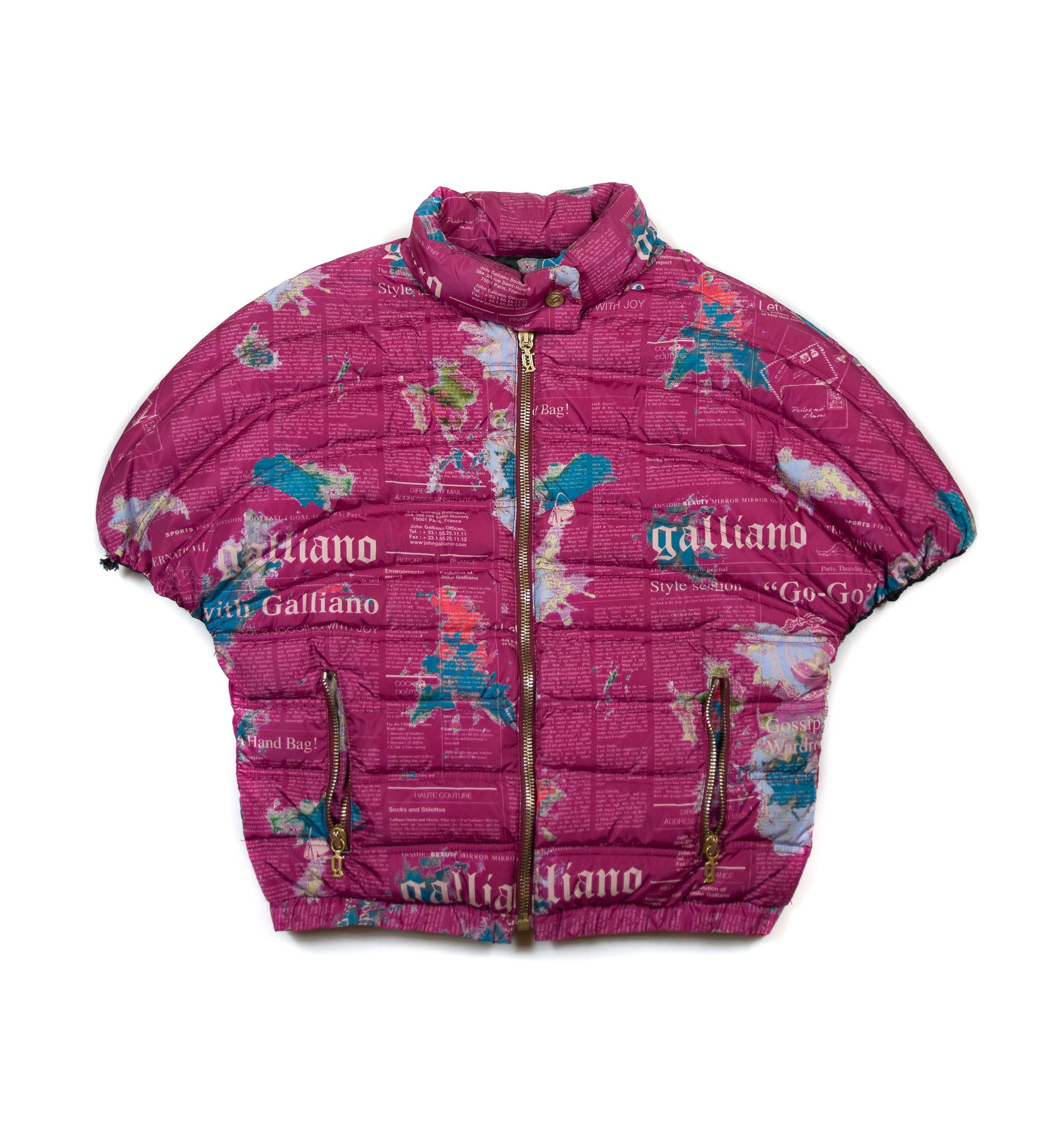 JOHN GALLIANO JACKET PRINTED GAZETTE - Main Image