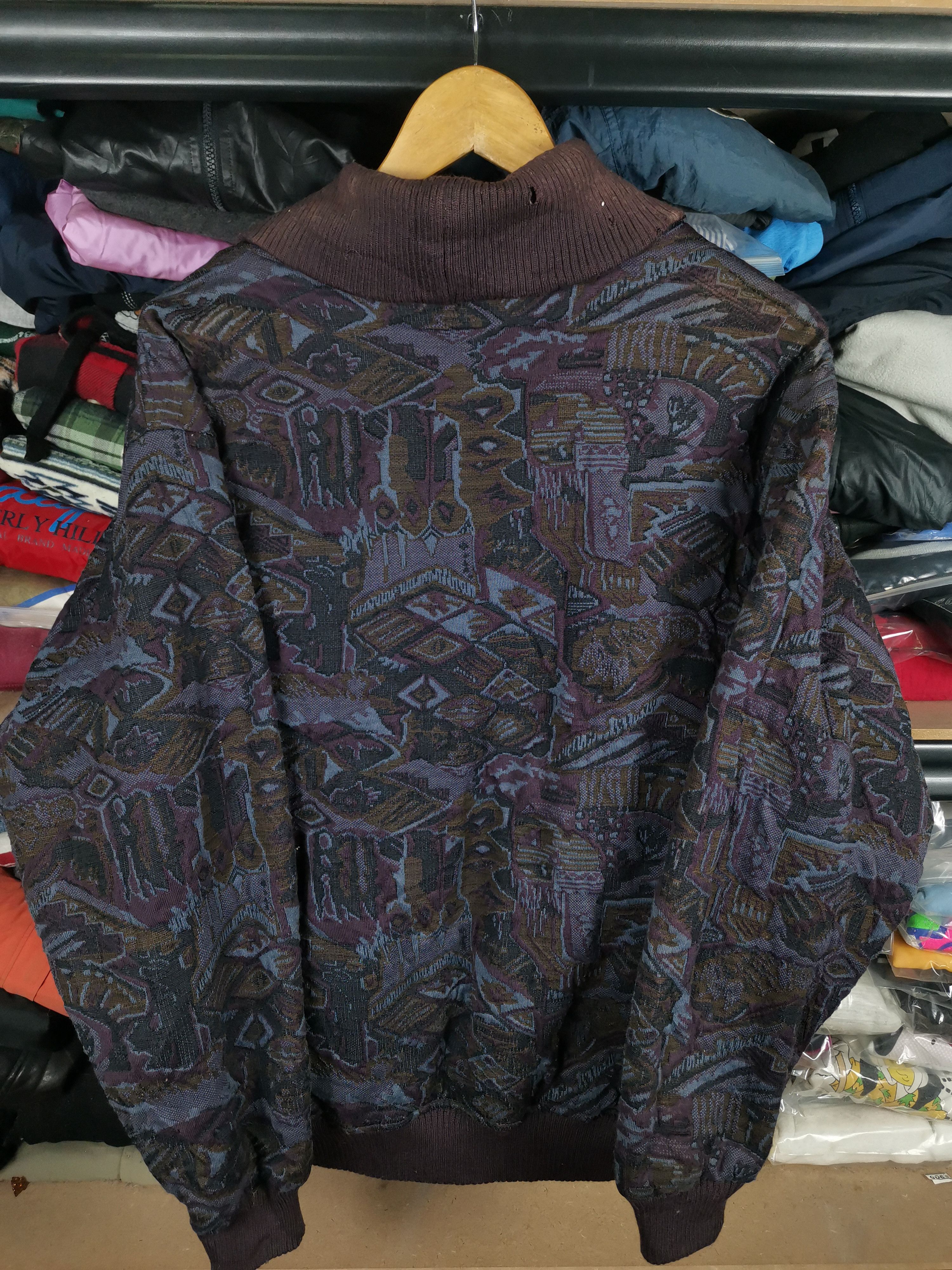 Japanese Brand Vintage Japanese Crude Heart Art Cardigan Jacket Size US L / EU 52-54 / 3 - 2 Thumbnail