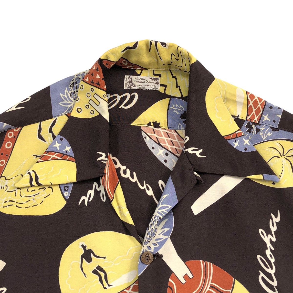 Denime Denime Japanese Sensu Motif Design Hand Print Hawaiian Shirt Size US L / EU 52-54 / 3 - 2 Thumbnail