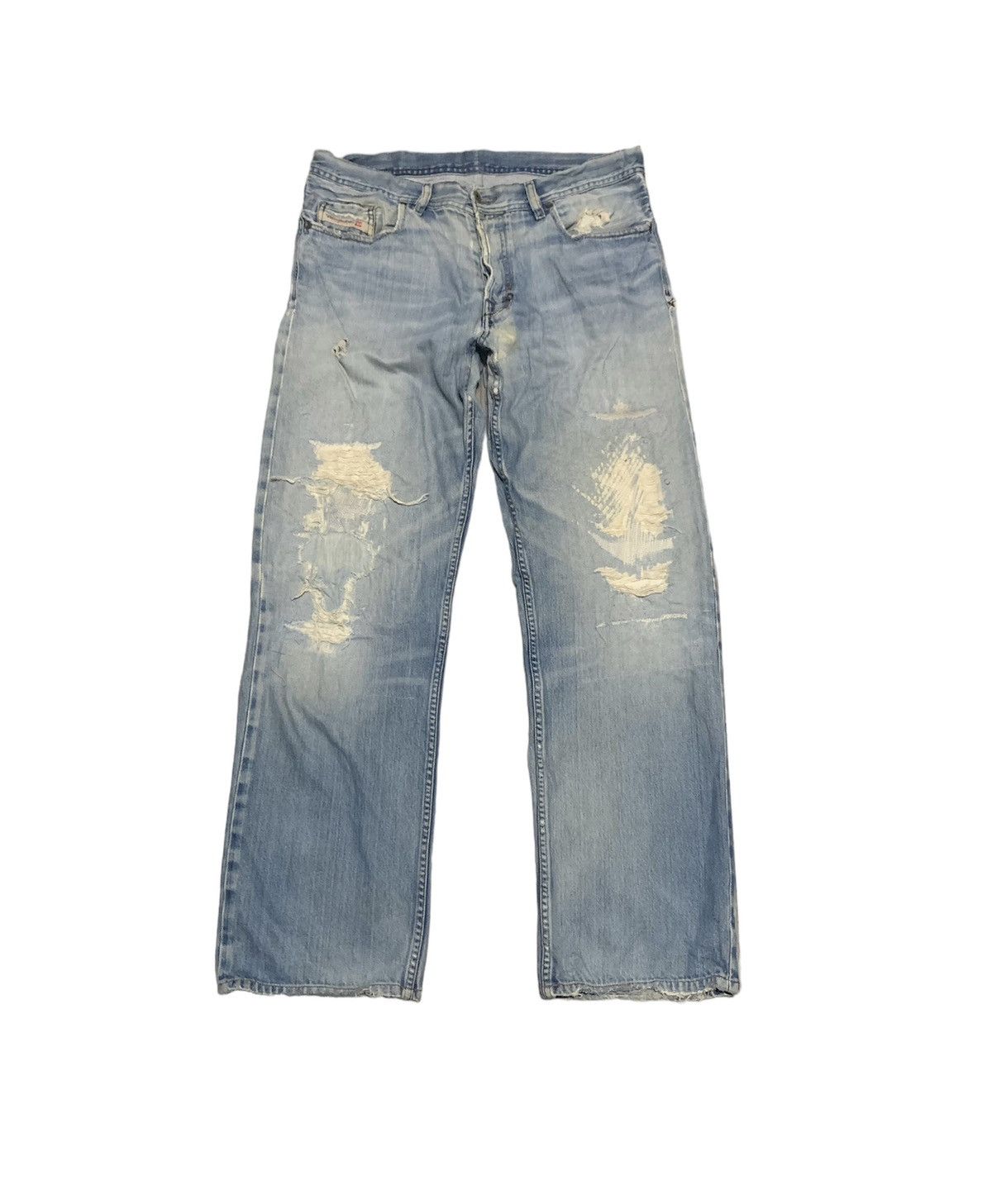 💥RARE💥Vintage 90s Diesel Industrtry Faded Blue Jeans