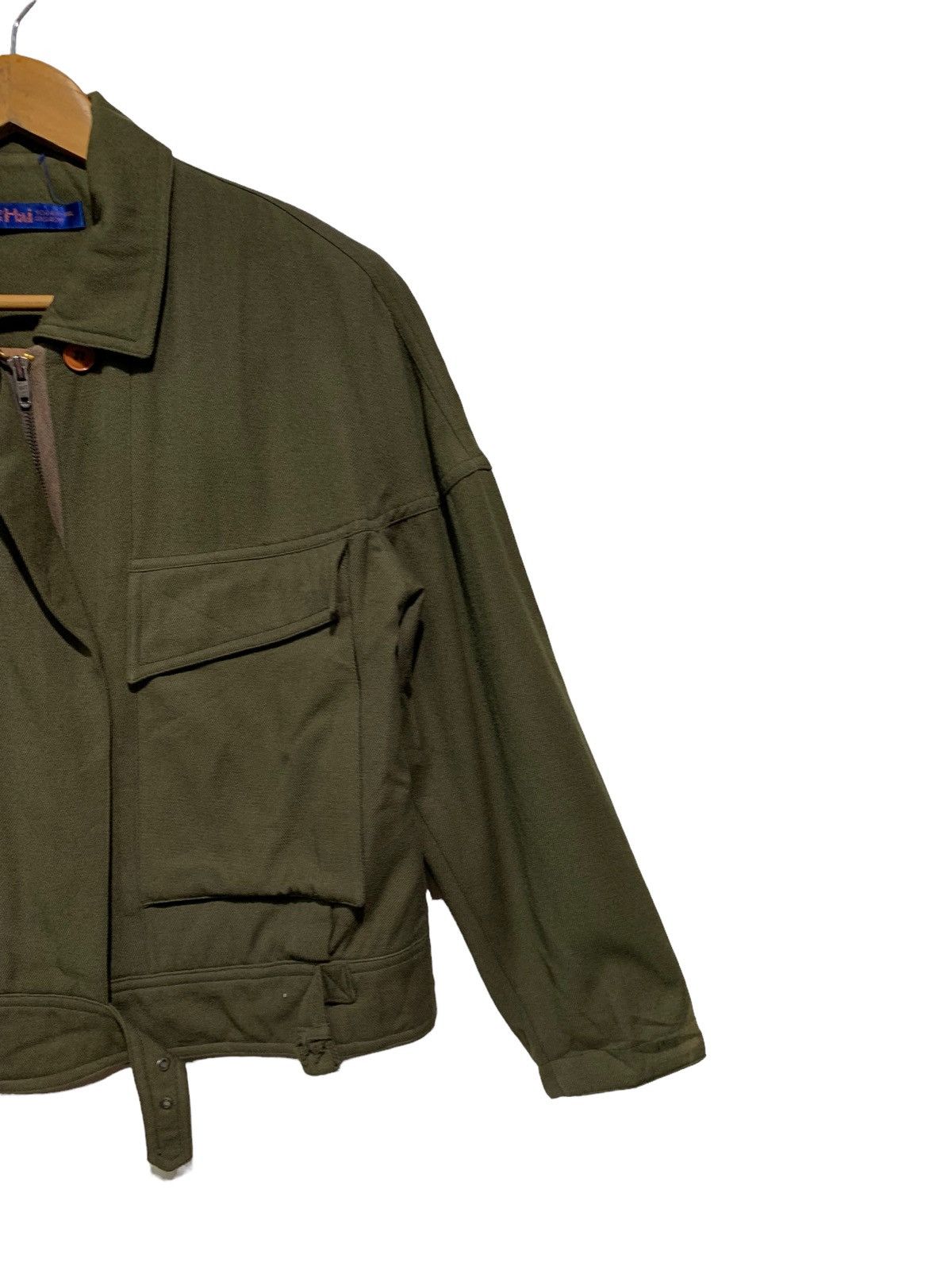 Hai Sporting Gear × Issey Miyake 🔥HSG WOOL GREEN JACKETS Size M / US 6-8 / IT 42-44 - 3 Thumbnail