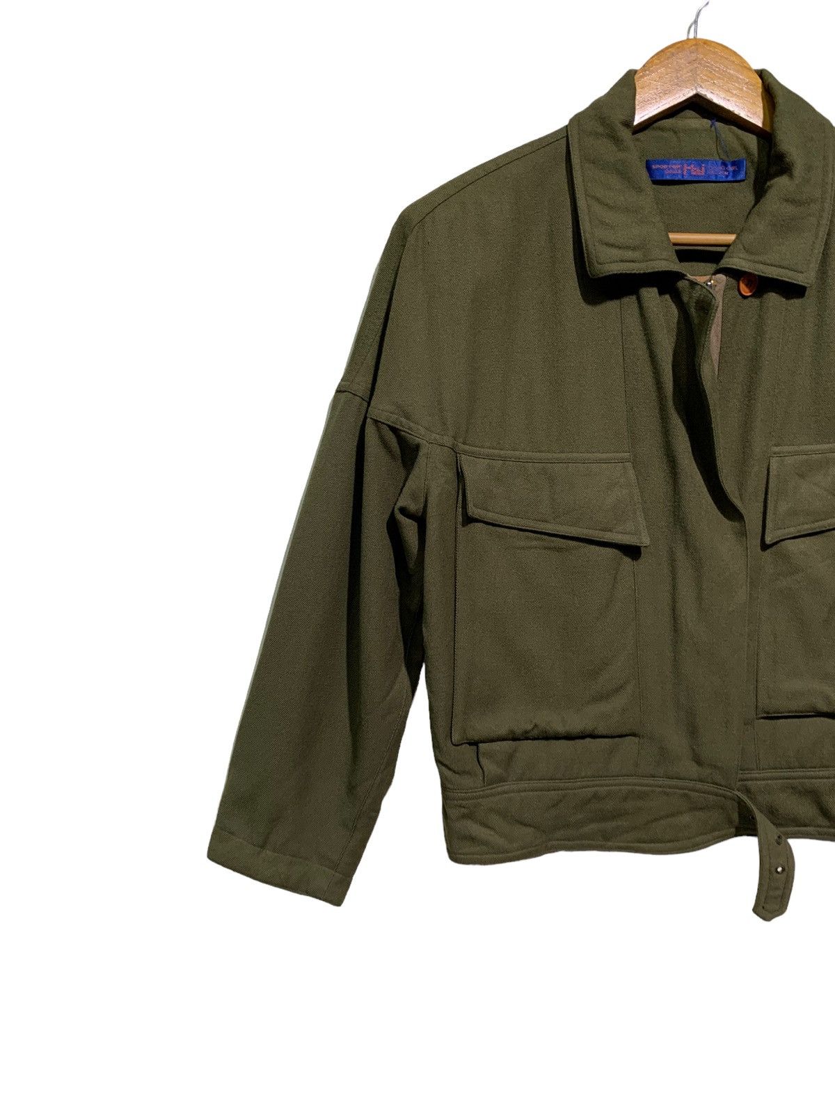 Hai Sporting Gear × Issey Miyake 🔥HSG WOOL GREEN JACKETS Size M / US 6-8 / IT 42-44 - 2 Thumbnail