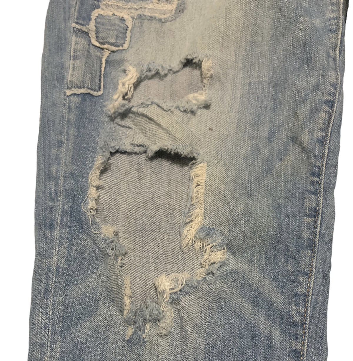 Abercrombie & Fitch Abercrombie & Fitch Tapered Jeans Distressed Style Size 34" / US 12 / IT 48 - 6 Thumbnail