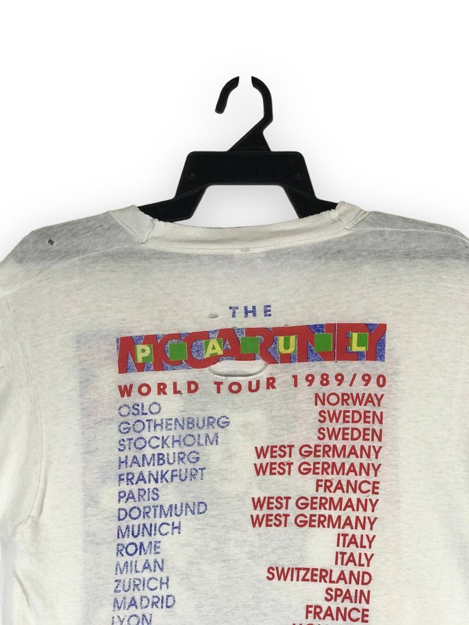 Band Tees Vintage rare 1989/90 Paul McCartney The Beatles Size US L / EU 52-54 / 3 - 5 Thumbnail