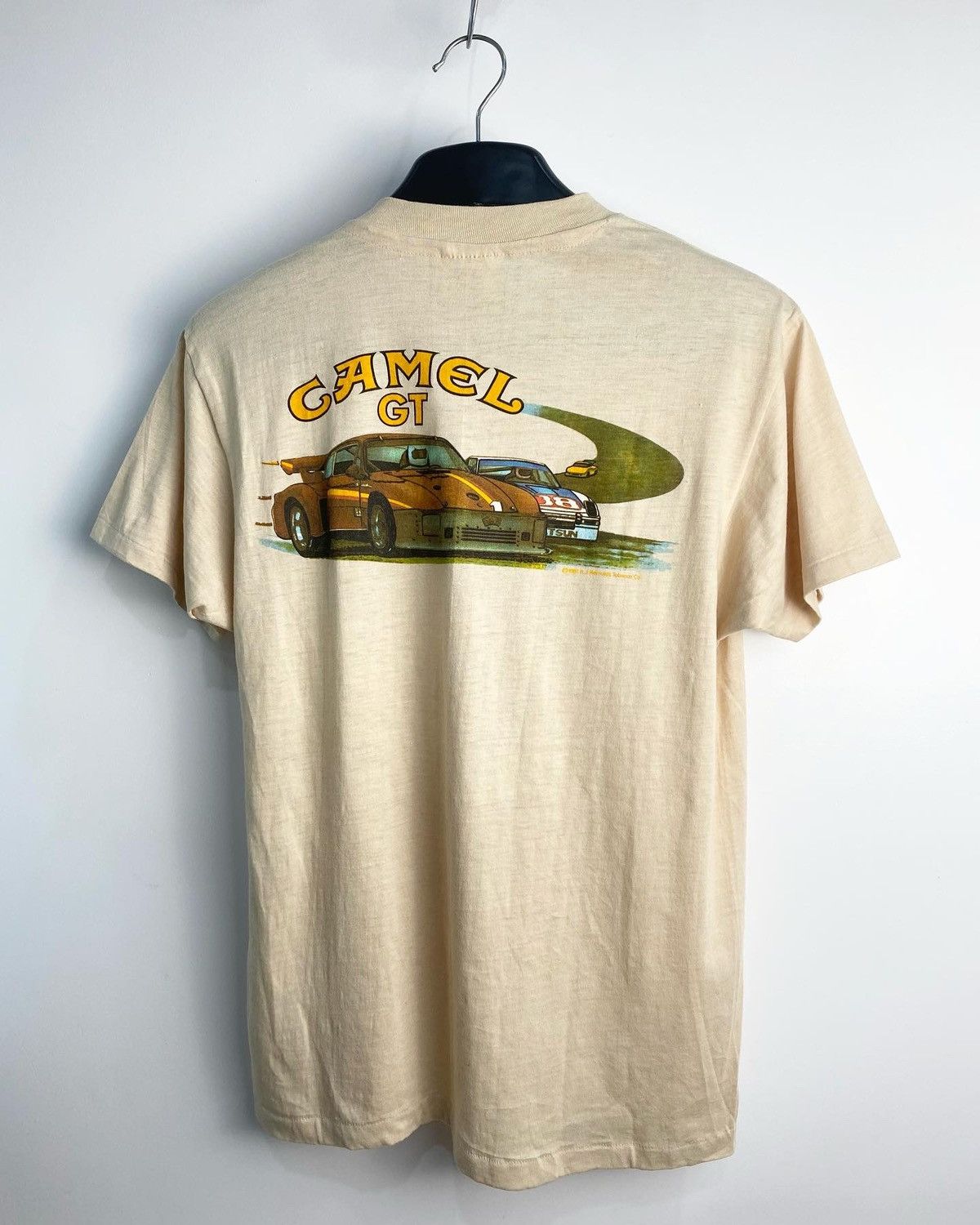 image of 1981 Vintage Camel Gt T-Shirt in Tan, Men's (Size Large)