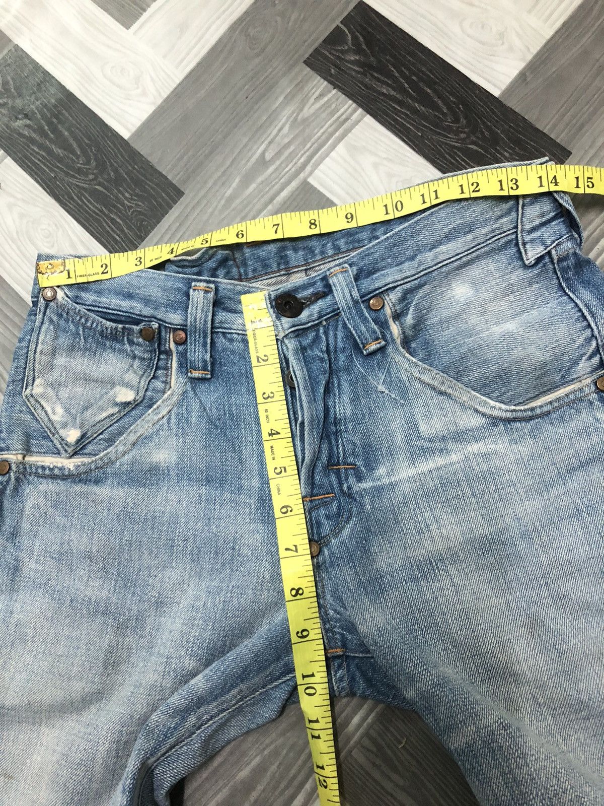 Levi's × Vintage RARE VINTAGE LEVIS RED SELVEDGE ANKLE CUT DISTRESSED DENIM Size US 28 / EU 44 - 10 Thumbnail