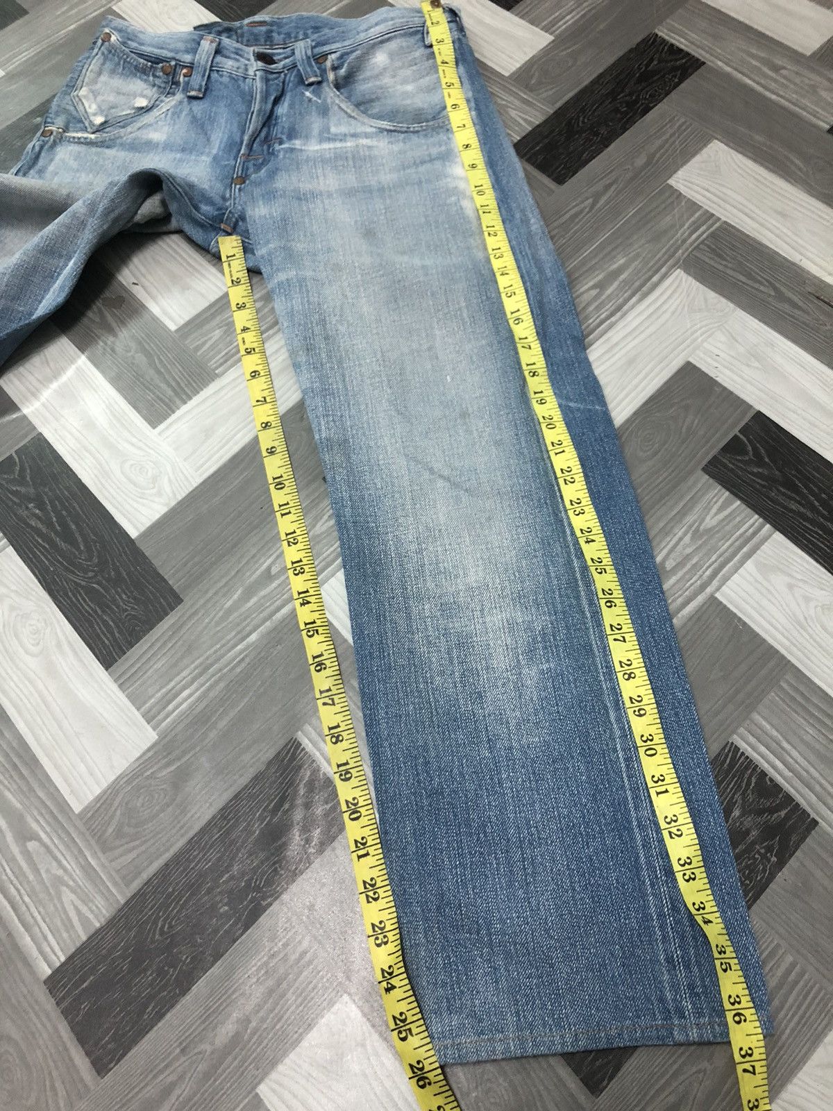 Levi's × Vintage RARE VINTAGE LEVIS RED SELVEDGE ANKLE CUT DISTRESSED DENIM Size US 28 / EU 44 - 11 Thumbnail