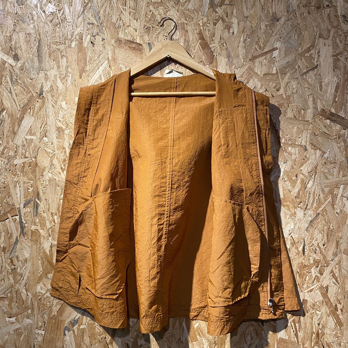Hai Sporting Gear × Issey Miyake 90s Vintage Hai Sporting Gear Mustard Yellow Pocket Jackets Size US L / EU 52-54 / 3 - 3 Thumbnail
