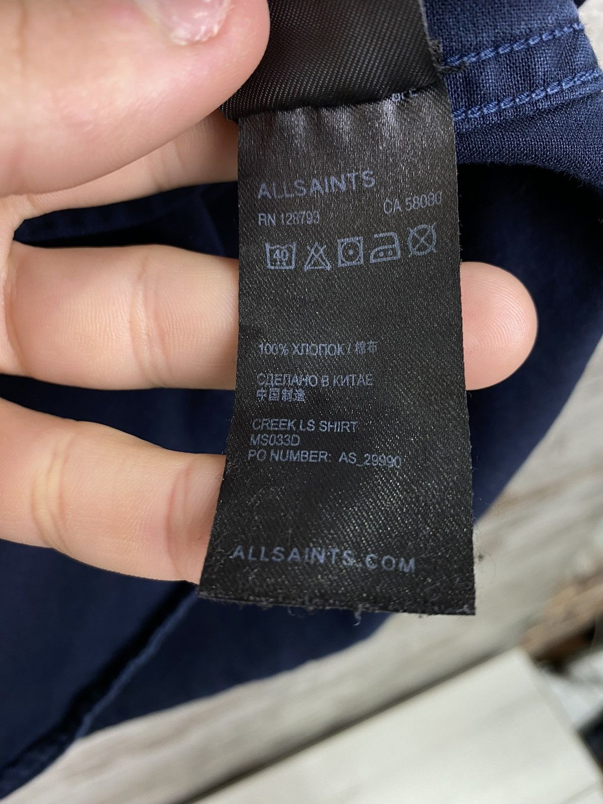 Allsaints × Japanese Brand Men AllSaints CREEKIS LS SHIRT Button Up Hawaiian luxury SS Size US S / EU 44-46 / 1 - 14 Thumbnail