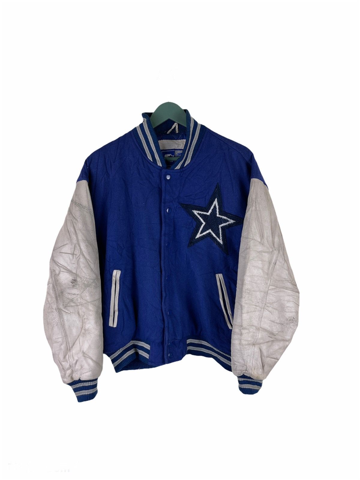 Starter × Vintage Vintage Starter NFL Team Sleeve Leather Varsity Jacket Size US M / EU 48-50 / 2 - 1 Thumbnail