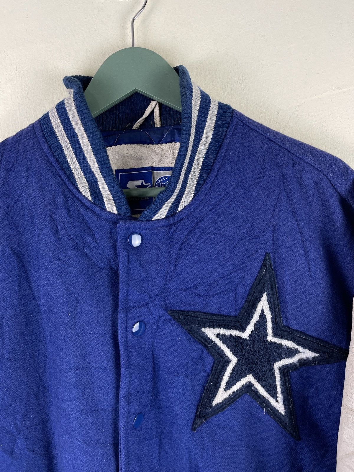 Starter × Vintage Vintage Starter NFL Team Sleeve Leather Varsity Jacket Size US M / EU 48-50 / 2 - 3 Thumbnail