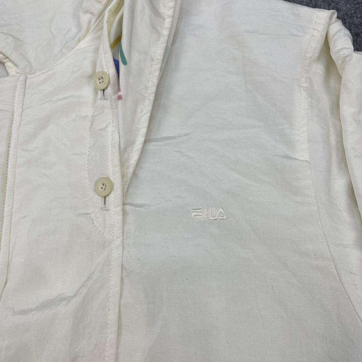 Fila × Vintage Vintage Fila Windreaker Hoodie Jacket Size US M / EU 48-50 / 2 - 2 Thumbnail