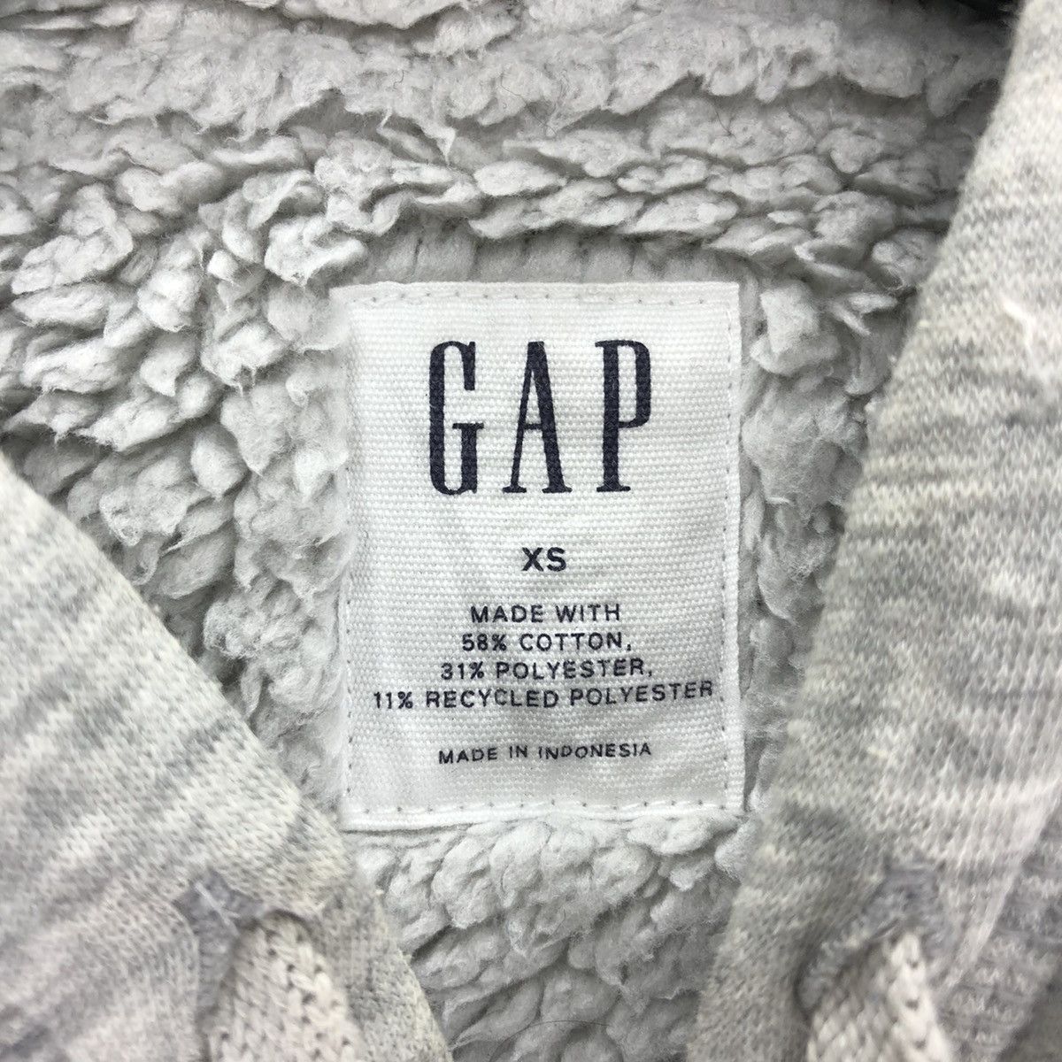 Gap Vintage Y2K GAP Big Logo Sweater Hoodie Sherpa Lining Size US M / EU 48-50 / 2 - 13 Thumbnail