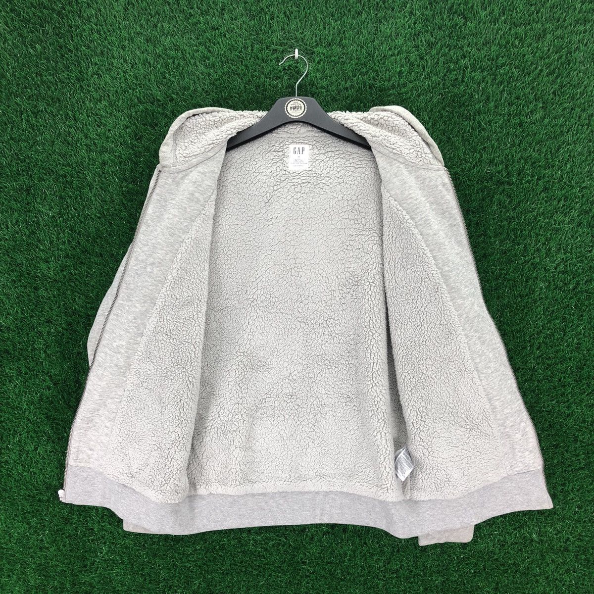 Gap Vintage Y2K GAP Big Logo Sweater Hoodie Sherpa Lining Size US M / EU 48-50 / 2 - 7 Thumbnail