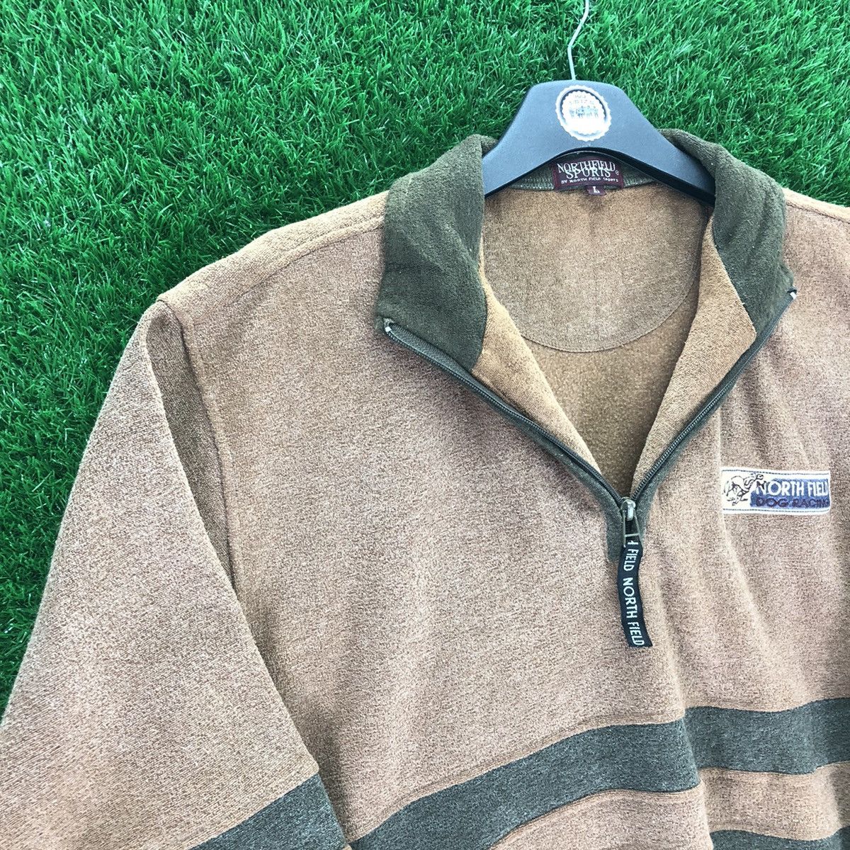Japanese Brand Vintage North Field Quarter Zipper Sweater Shirt Size US XL / EU 56 / 4 - 2 Thumbnail