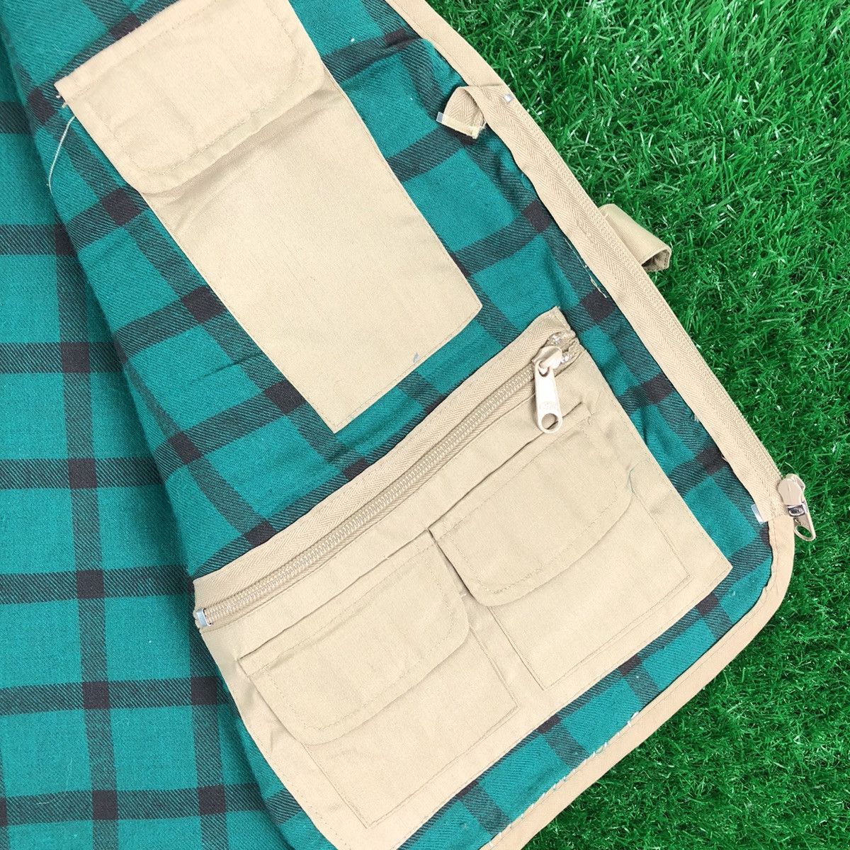 Japanese Brand Vintage Vest Multi Pocket Original Fishing Wear by GETT Size US M / EU 48-50 / 2 - 9 Thumbnail