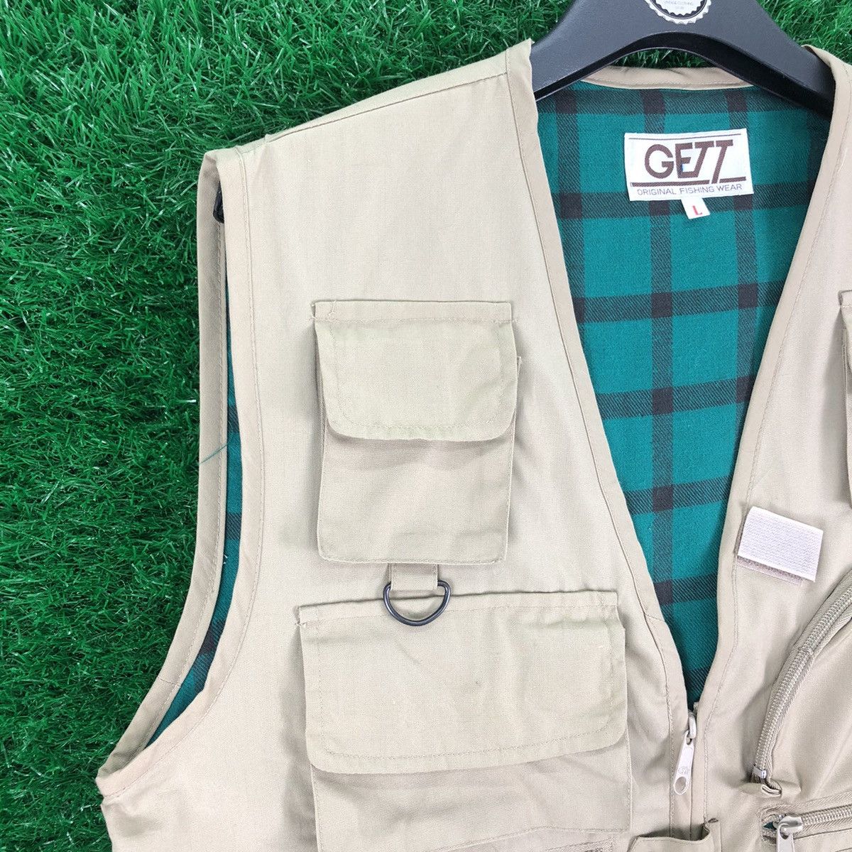 Japanese Brand Vintage Vest Multi Pocket Original Fishing Wear by GETT Size US M / EU 48-50 / 2 - 2 Thumbnail