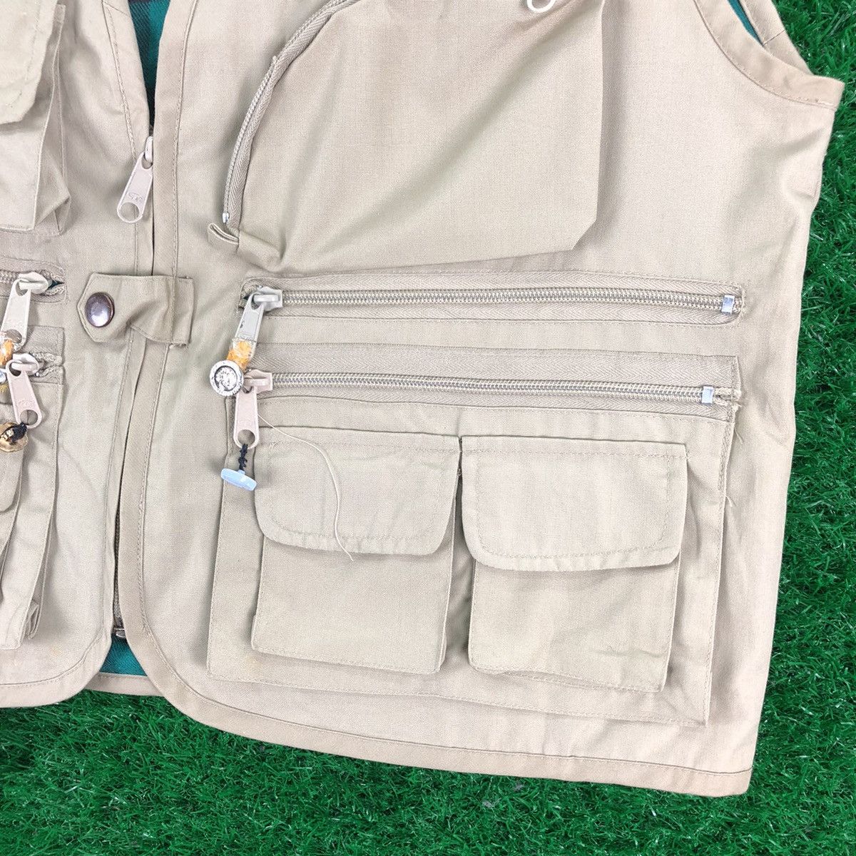 Japanese Brand Vintage Vest Multi Pocket Original Fishing Wear by GETT Size US M / EU 48-50 / 2 - 3 Thumbnail