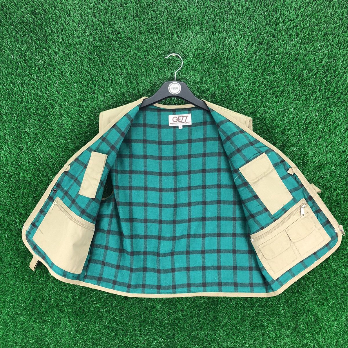 Japanese Brand Vintage Vest Multi Pocket Original Fishing Wear by GETT Size US M / EU 48-50 / 2 - 8 Thumbnail