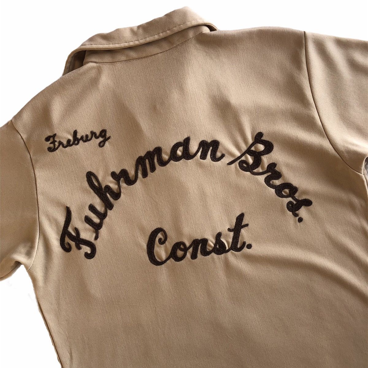 American Rag Vintage 70's Bowling Polo Embroidery Chainstitch by HILTON Size US M / EU 48-50 / 2 - 2 Thumbnail