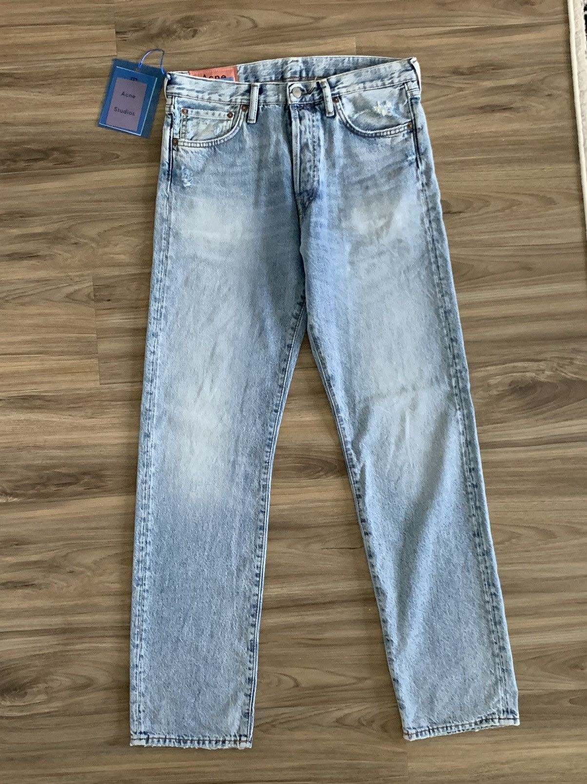 Acne Studios 1996 Light Blue Trash Regular Fit Jeans 30x32