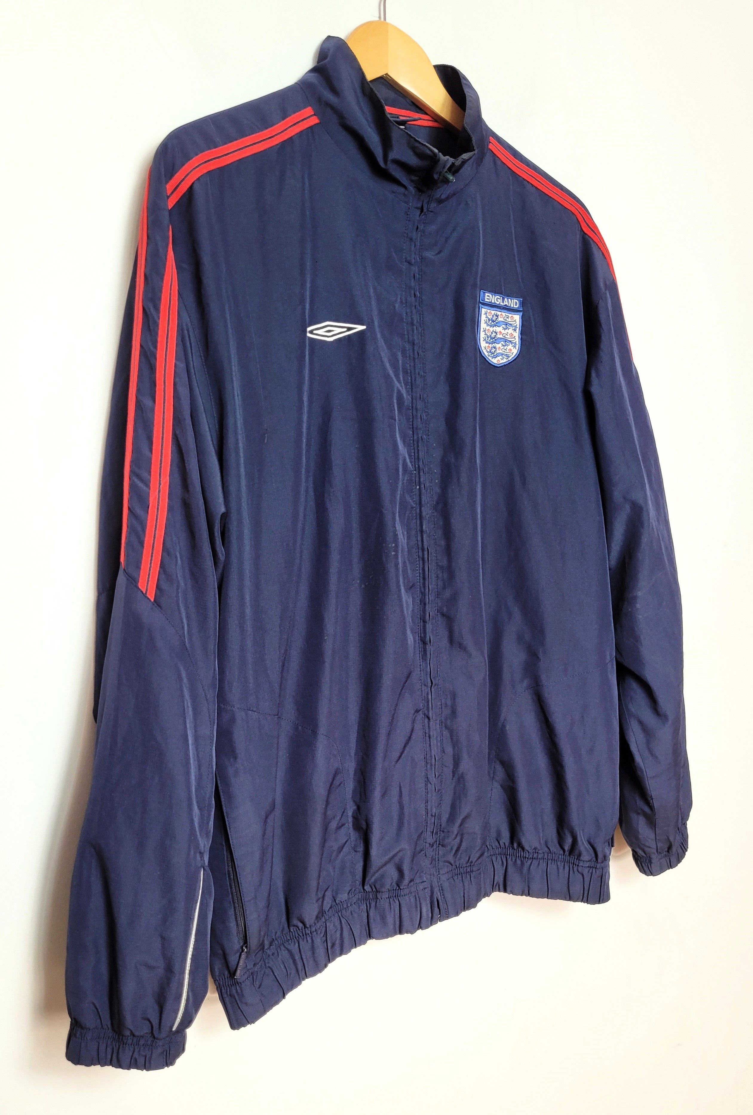 Umbro Umbro England vintage windbreaker light jacket Size US L / EU 52-54 / 3 - 4 Thumbnail