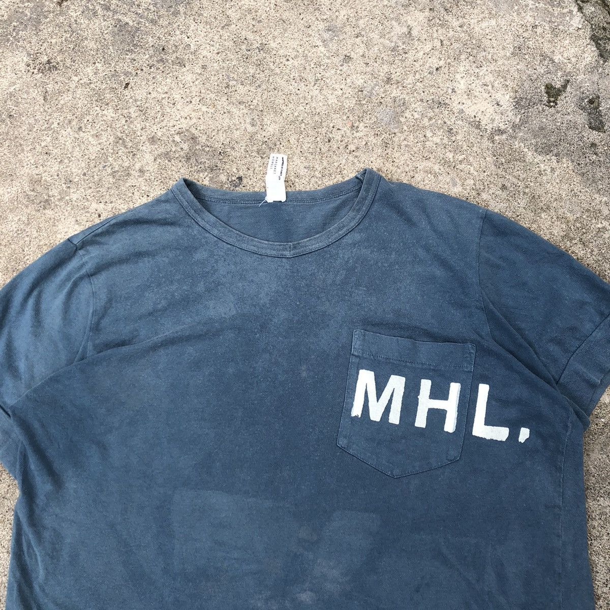 Designer × Margaret Howell × Vintage 🔥OG🔥Rare🔥Margaret Howell Spellout Sun Faded Pocket Tee Size US L / EU 52-54 / 3 - 2 Thumbnail