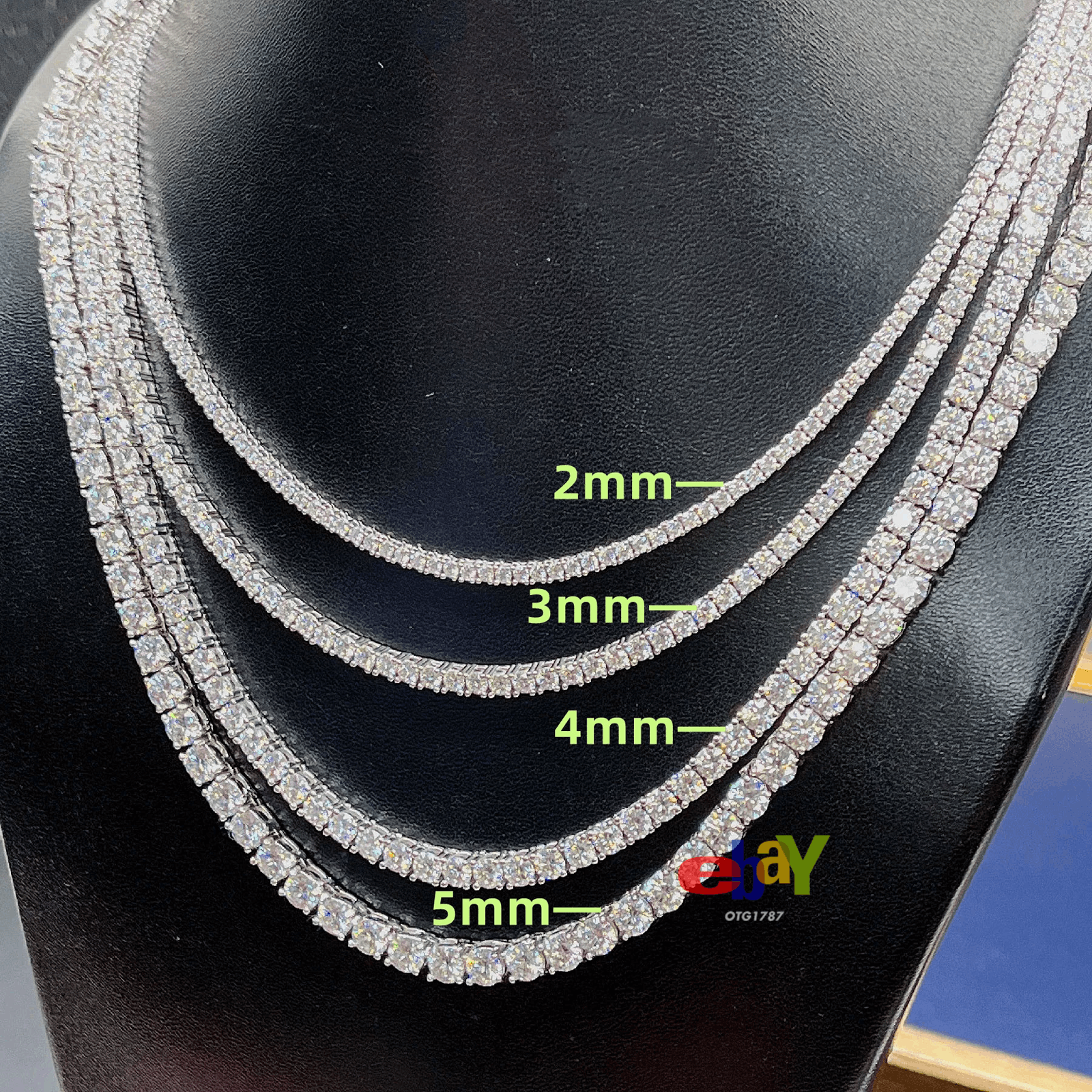 Other VVS Moissanite Tennis Chain Passes Diamond Tester 925 Silver Size ONE SIZE - 10 Thumbnail