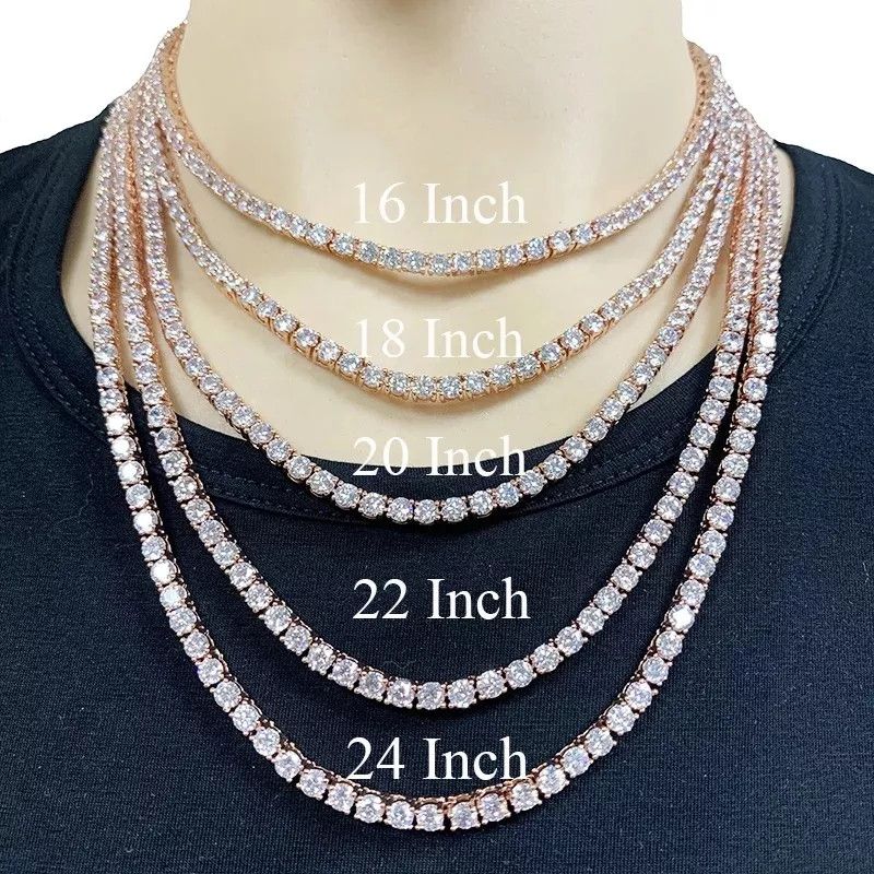 Other VVS Moissanite Tennis Chain Passes Diamond Tester 925 Silver Size ONE SIZE - 11 Thumbnail