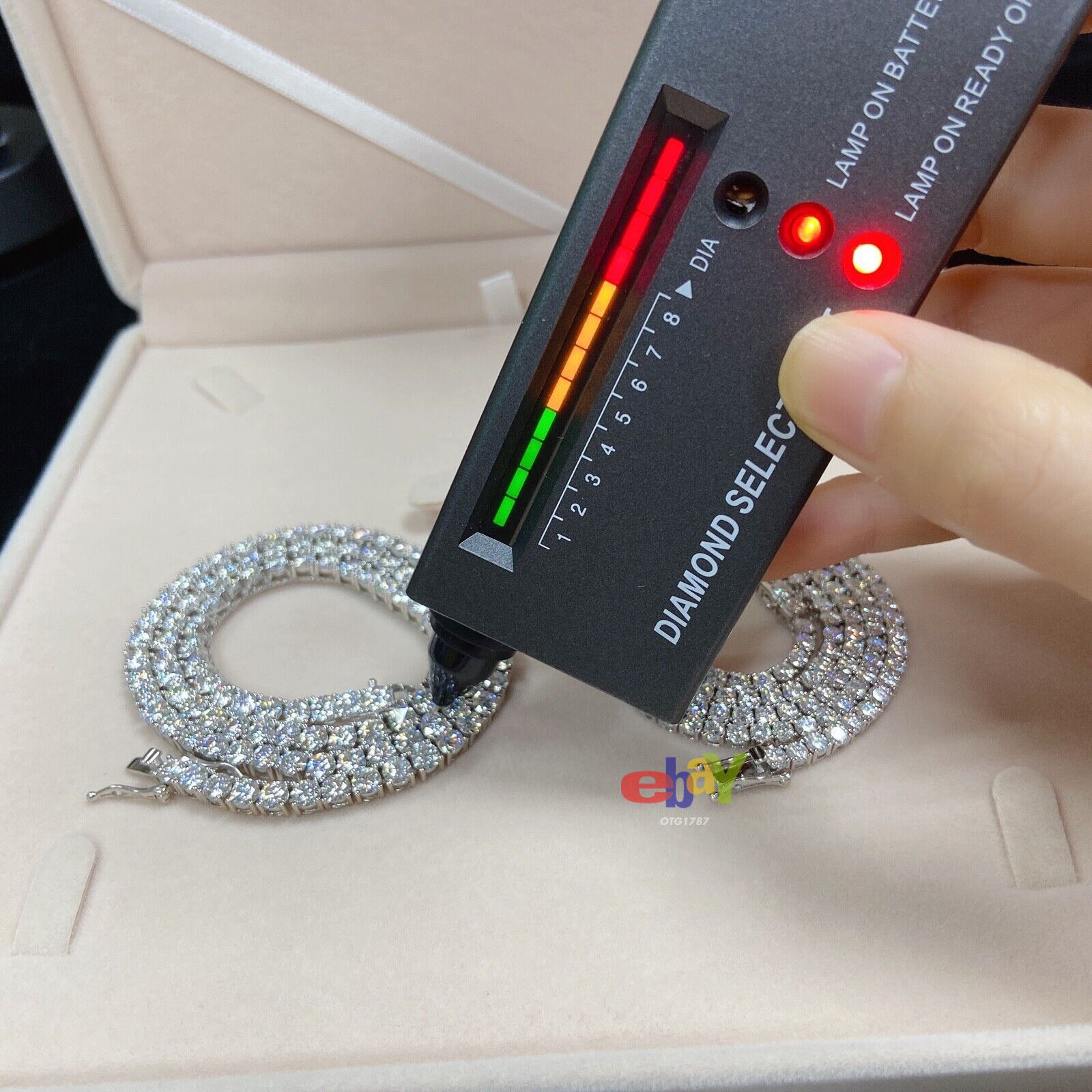 Other VVS Moissanite Tennis Chain Passes Diamond Tester 925 Silver Size ONE SIZE - 6 Thumbnail
