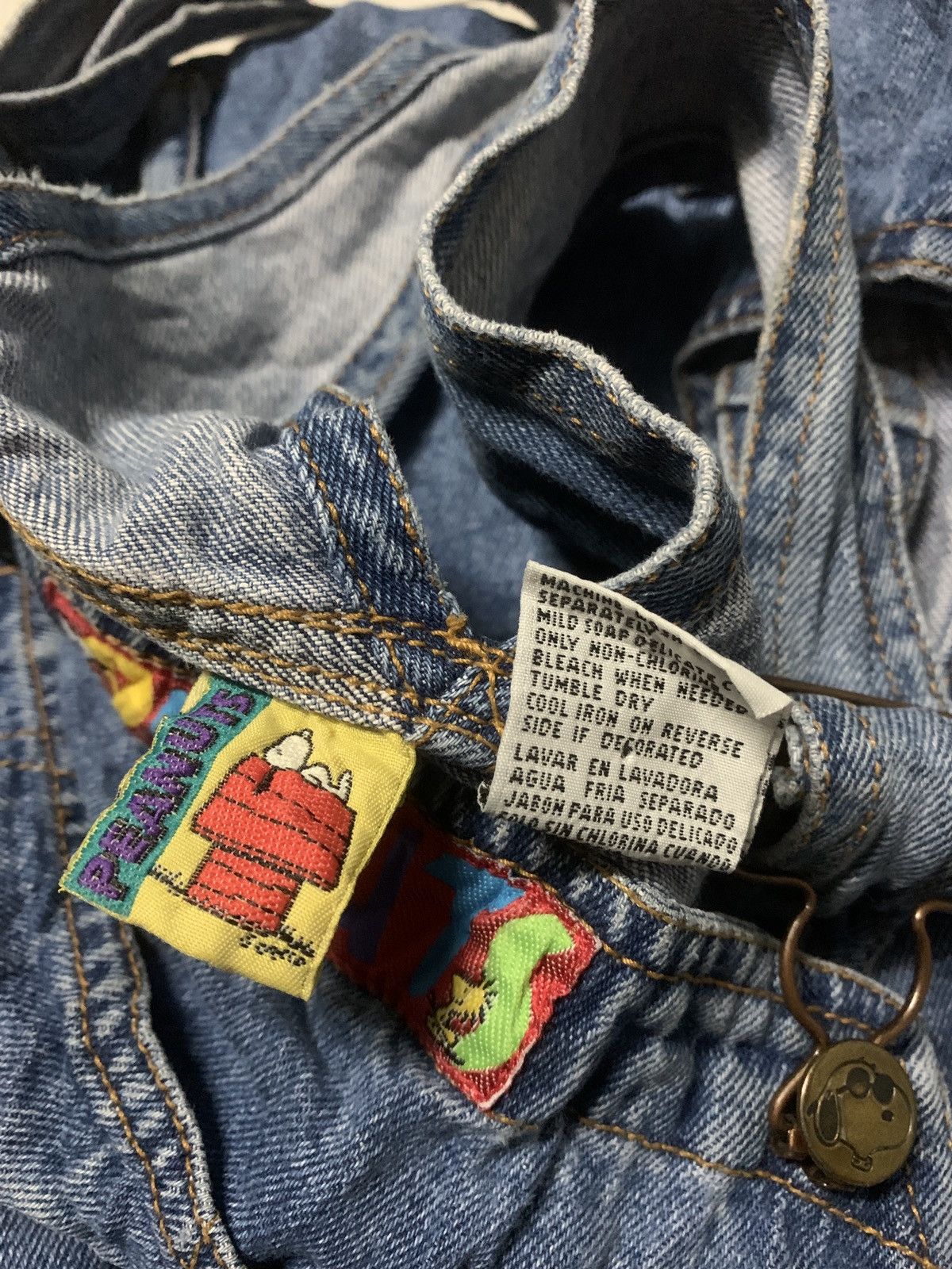 Cartoon Network × Peanuts × Vintage Vintage Snoopy Peanuts cartoon character denim jumpsuit Size US 32 / EU 48 - 4 Thumbnail