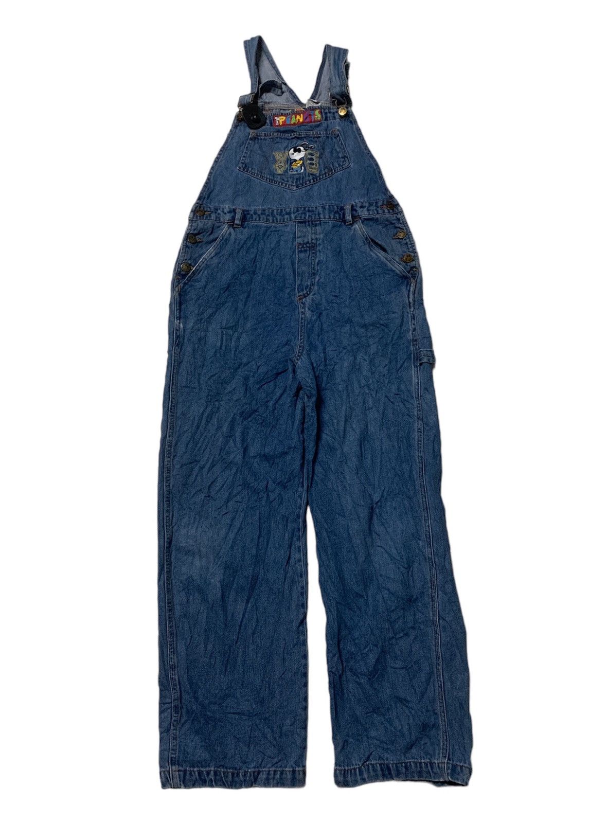 Cartoon Network × Peanuts × Vintage Vintage Snoopy Peanuts cartoon character denim jumpsuit Size US 32 / EU 48 - 1 Thumbnail